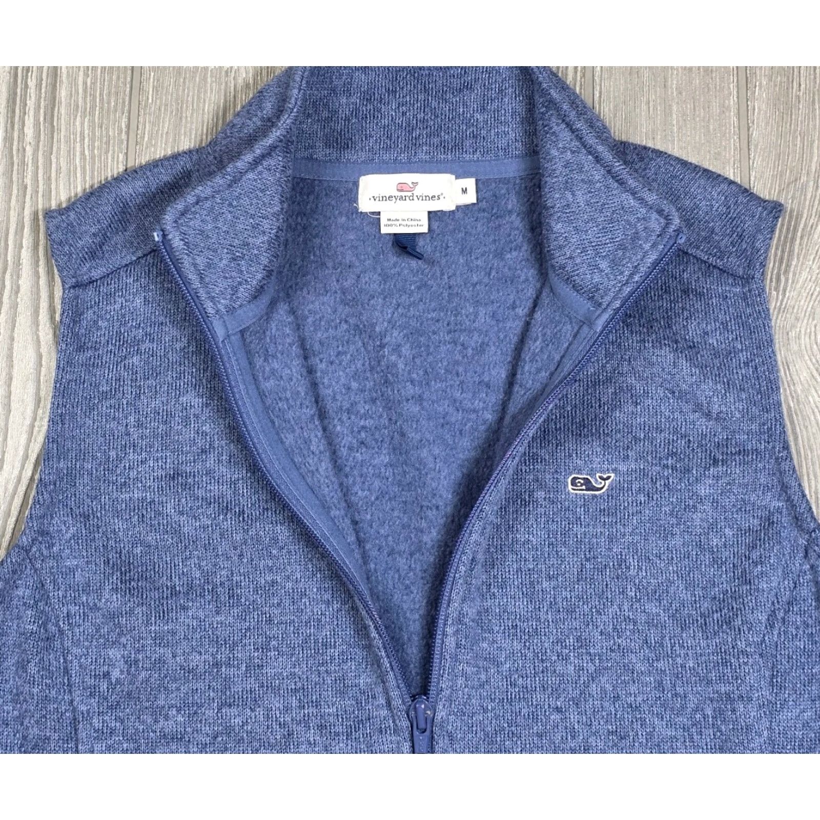 Vineyard Vines Vineyard Vines Vest Women's Medium Blue Fleece Full Zip Outdoor Casual Preppy Vest Size M / US 6-8 / IT 42-44 - 5 Thumbnail