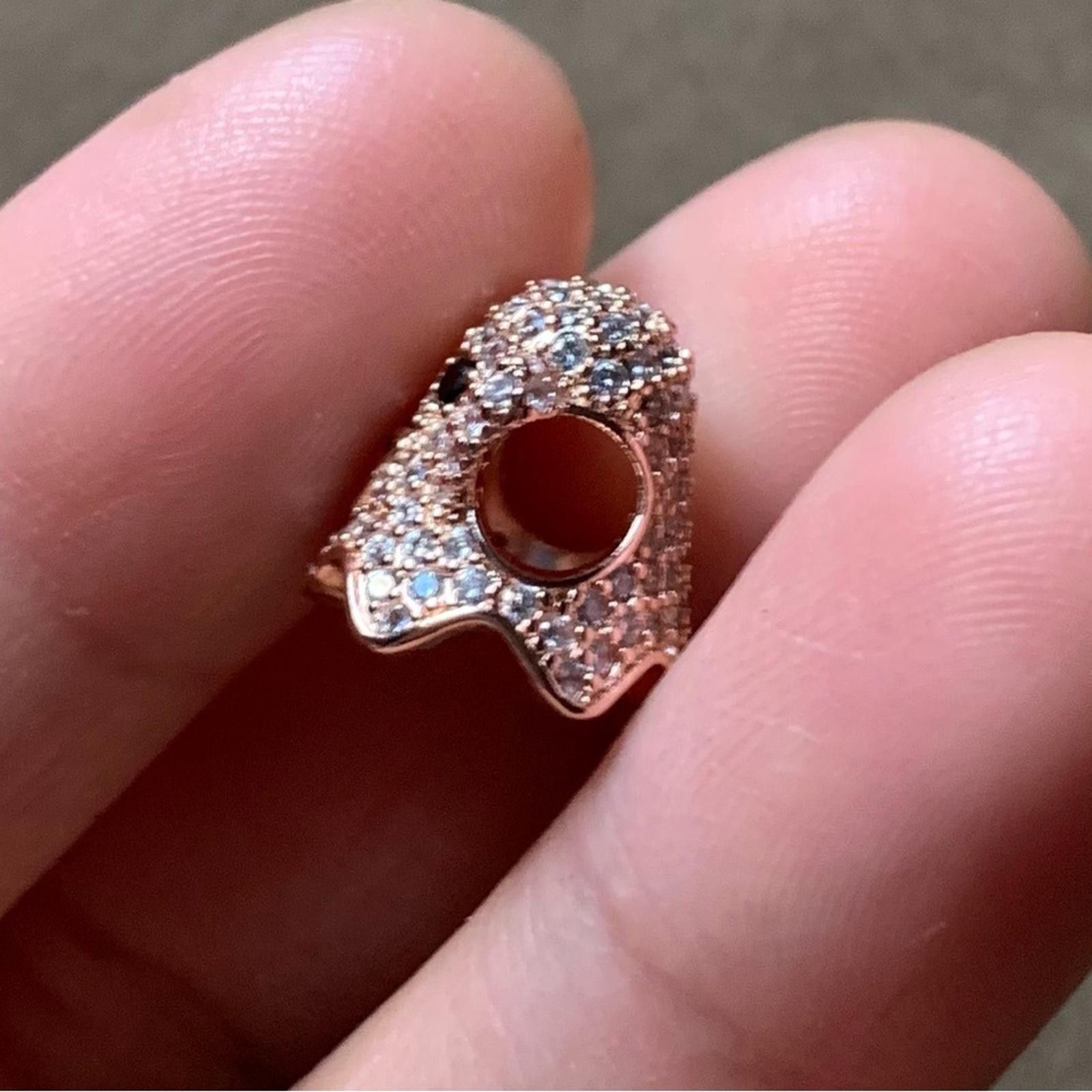 Other NWOT Crystal Rose Gold Ghost Charm Sterling Silver 925 Size ONE SIZE - 7 Thumbnail