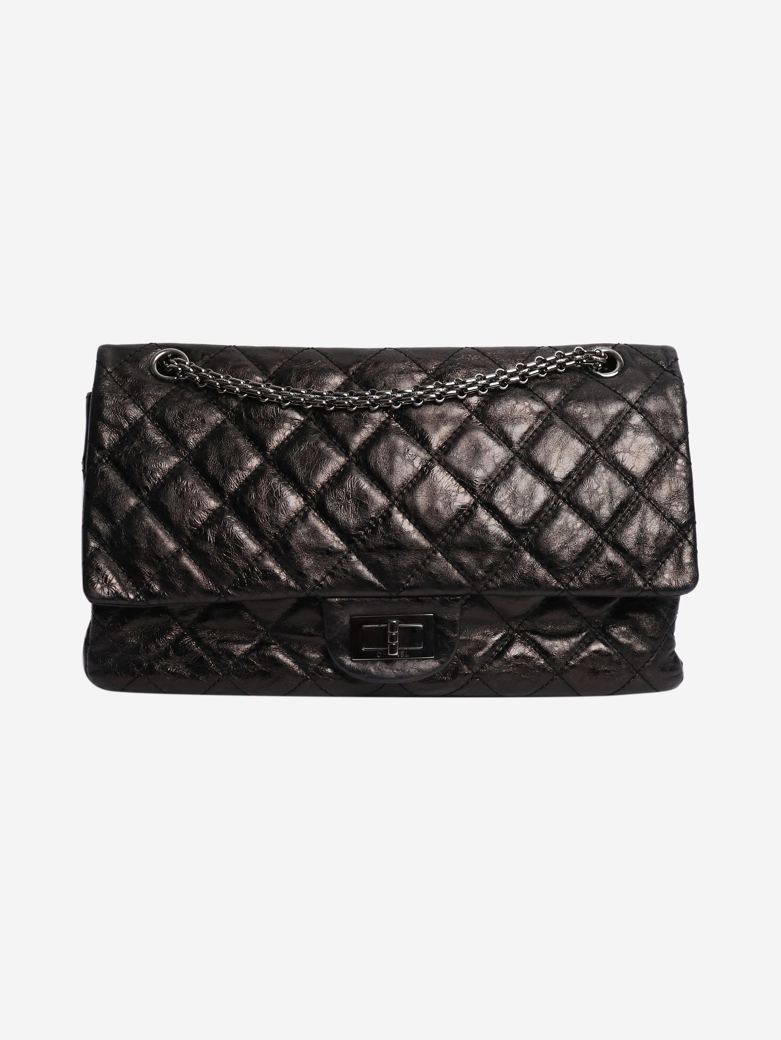 Chanel Black 2006 2.55 black lambskin quilted shoulder bag Size ONE SIZE - 1 Thumbnail