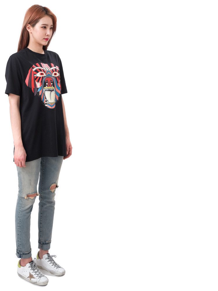 Givenchy Black Aztec Rottweiler Print T-Shirt Size M / US 6-8 / IT 42-44 - 4 Thumbnail
