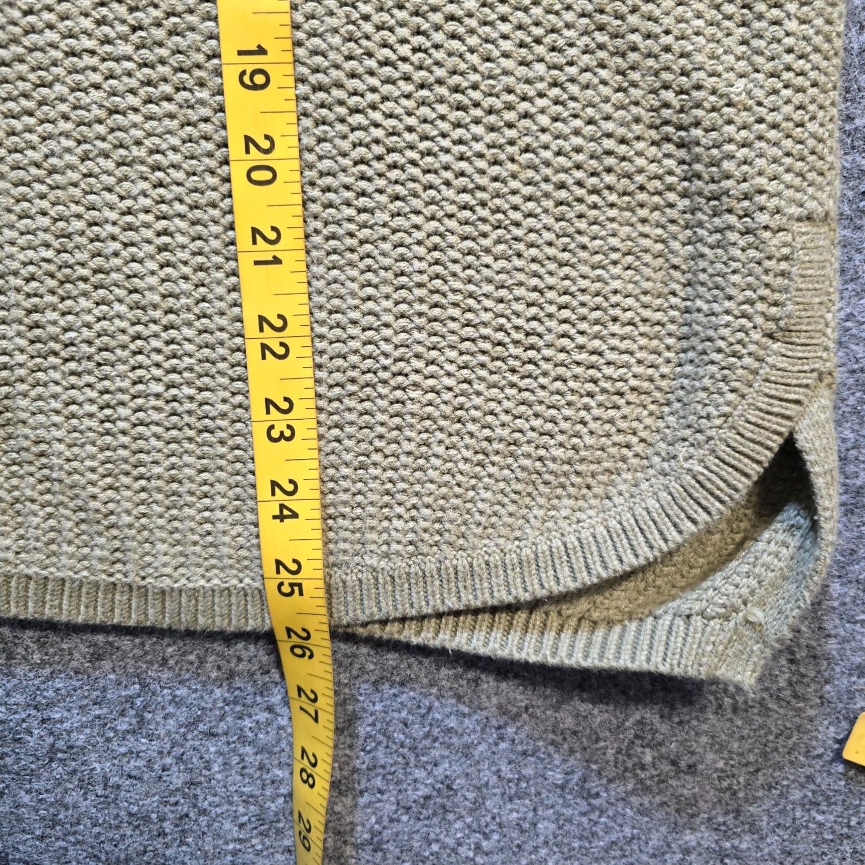 J. Jill J. Jill Sweater Women Size PM Petite Green Chunky-Knit Crew Neck Basic Casual Pullover Knit Winter Fall Spring Regular Sab? Size M / US 6-8 / IT 42-44 - 6 Thumbnail
