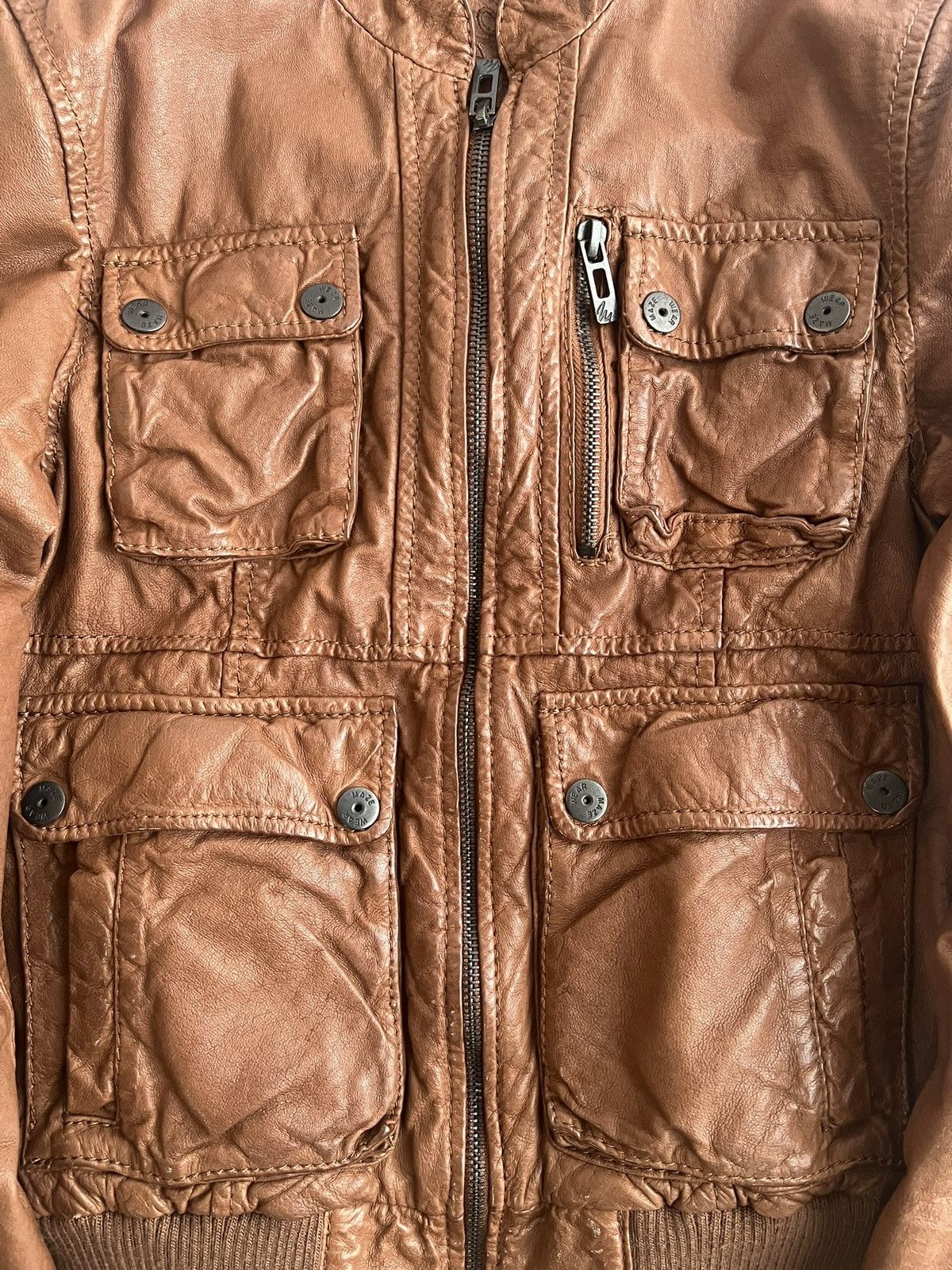 Japanese Brand Maze Vintage Aviator Leather Jacket Size US XS / EU 42 / 0 - 2 Thumbnail