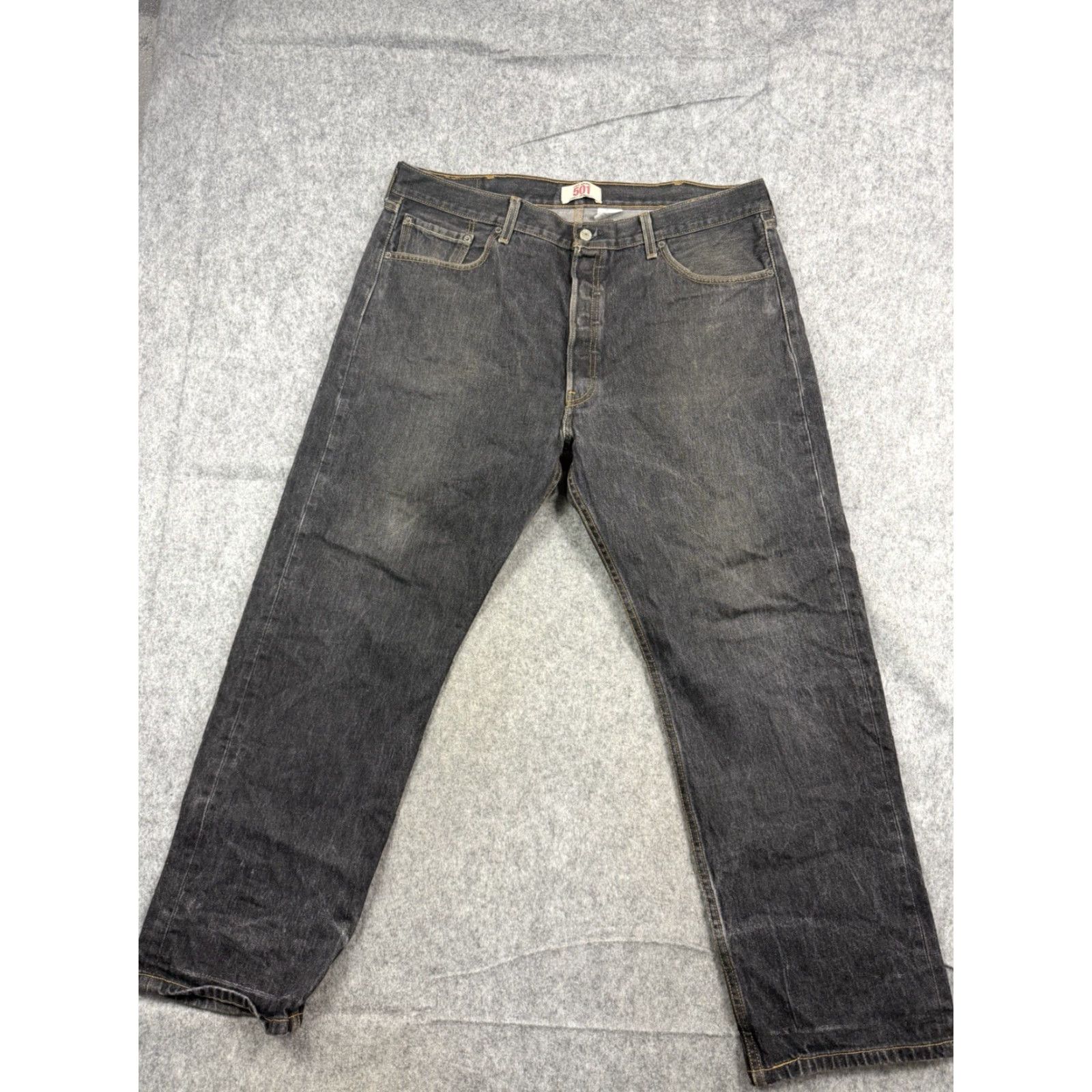 Levi's VINTAGE Levi's 501 Jeans Men 40x32 Black Button Fly Straight Leg Red Tag Jeans Mens Regular 40 Jeans 501 Series USA Modern Classic Size US 40 / EU 56 - 2 Thumbnail