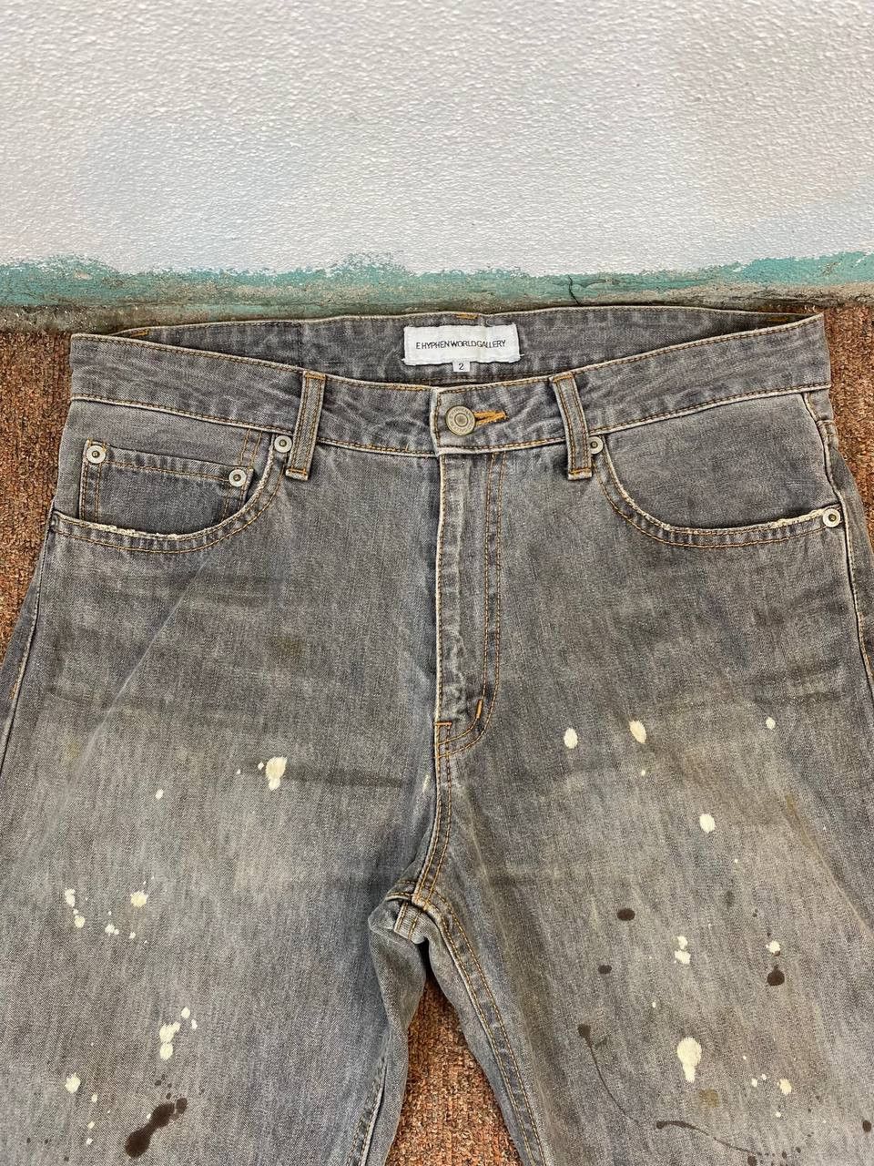 Japanese Brand ehypen japanese brands paint splatter denim nice design Size US 33 - 8 Thumbnail