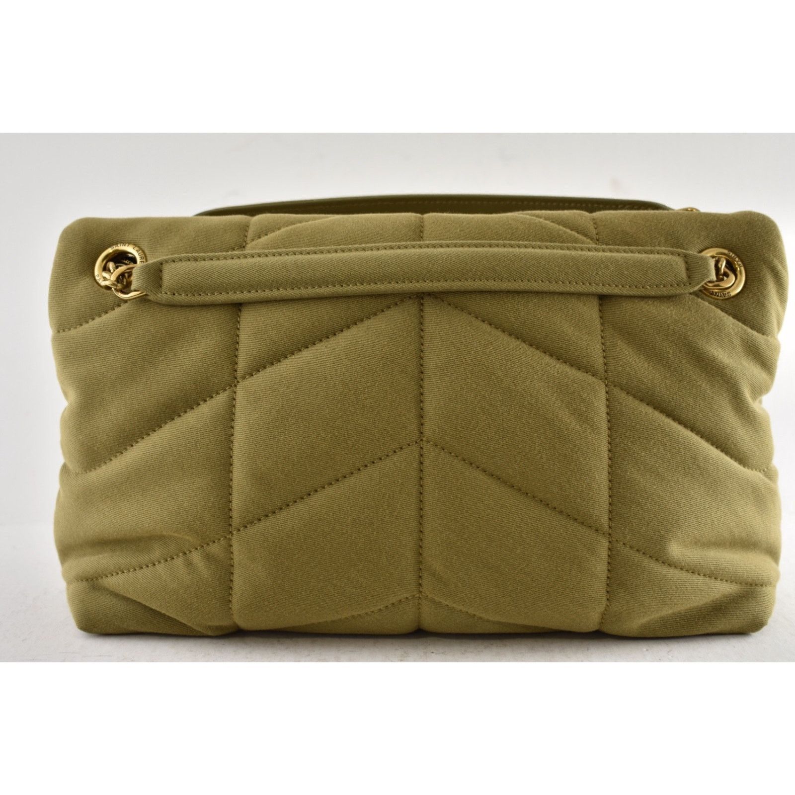 Yves Saint Laurent Saint Laurent Small Puffer Fir Green Gold YSL Crossbody Bag Size ONE SIZE - 13 Thumbnail