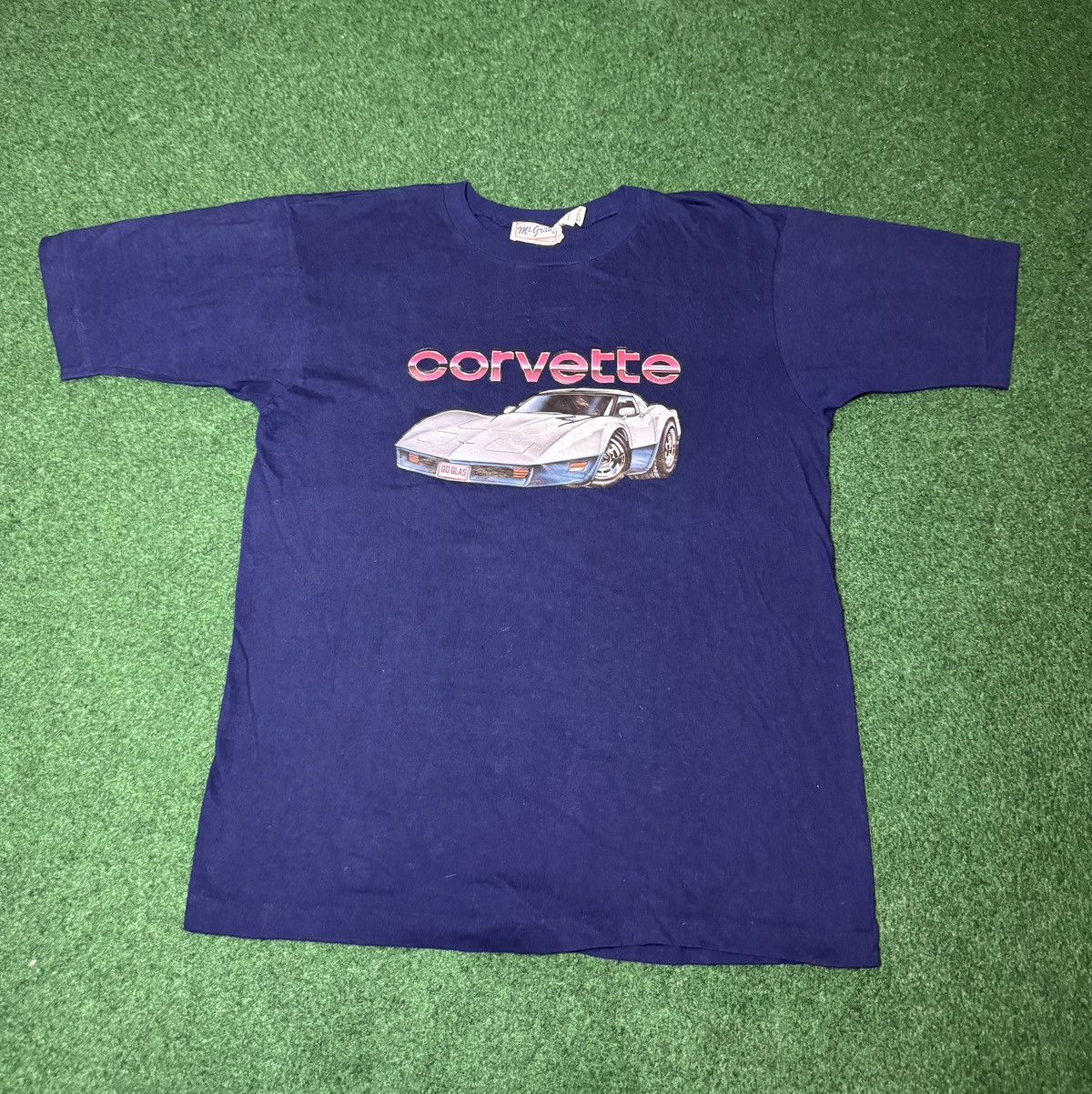 Vintage Vintage 80s C4 Corvette Classic American Muscle Car T Shirt Size US M / EU 48-50 / 2 - 1 Thumbnail