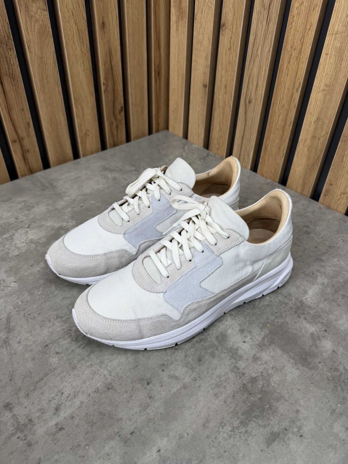 Suitsupply Suitsupply White Suede & Textile Sneakers Men’s Size 43 Size US 10 / EU 43 - 6 Thumbnail