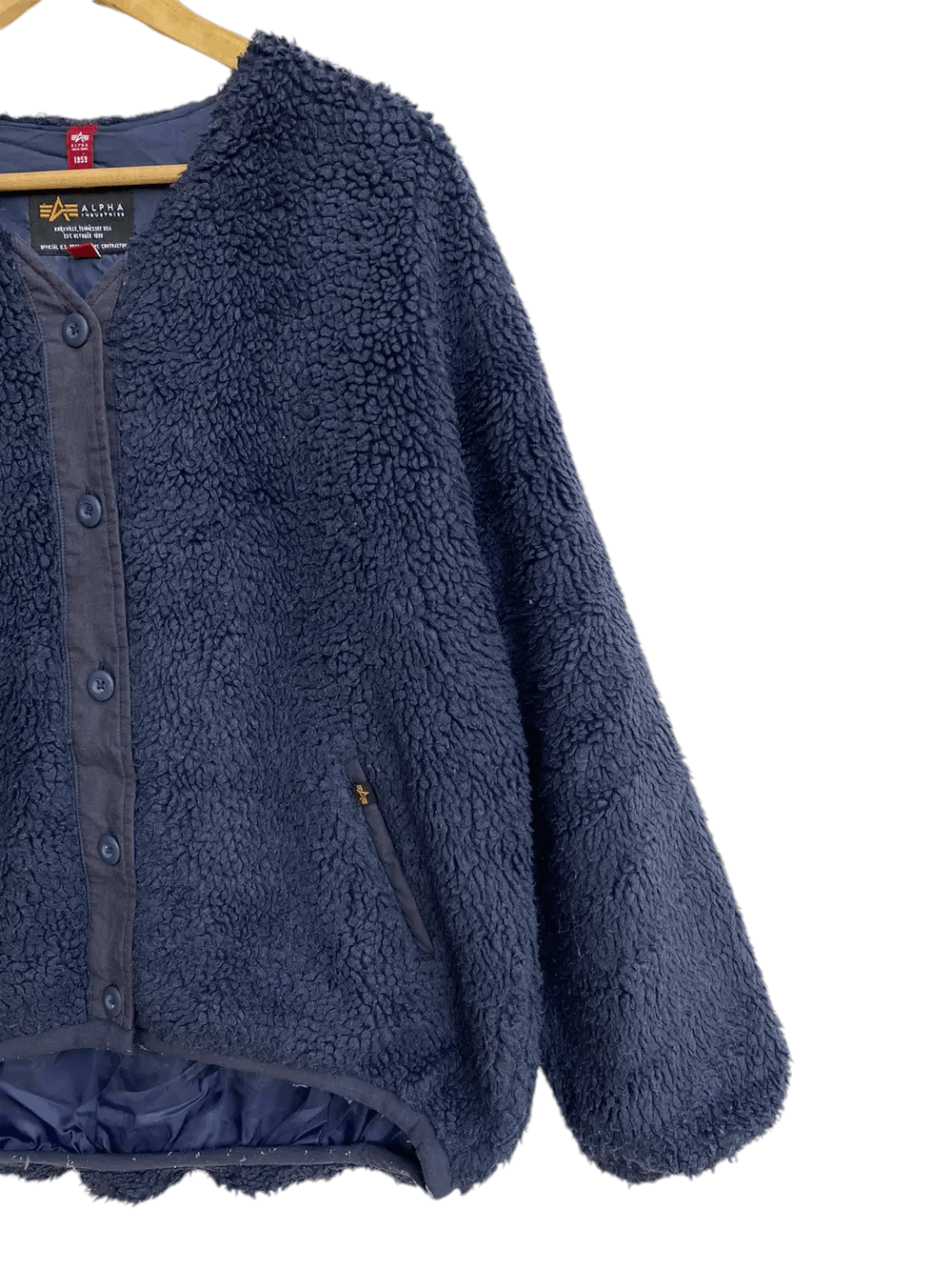 Alpha Industries × Vintage Vtg Alpha Industries Sherpa Jacket Size US M / EU 48-50 / 2 - 6 Thumbnail