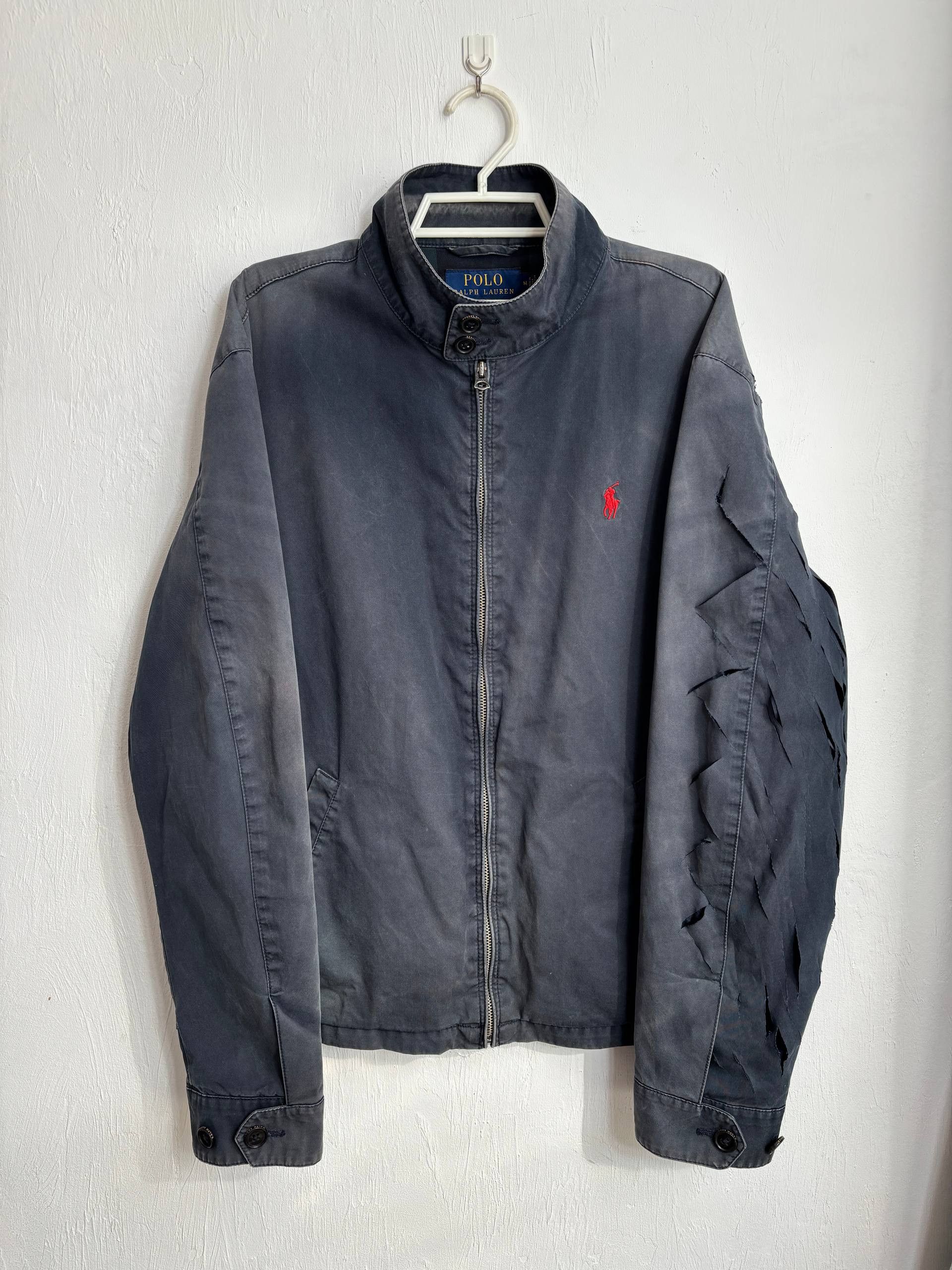 Polo Ralph Lauren 1 of 1 Polo Ralph Lauren Distressed Sun Fade Bomber Jacket Size US L / EU 52-54 / 3 - 2 Thumbnail
