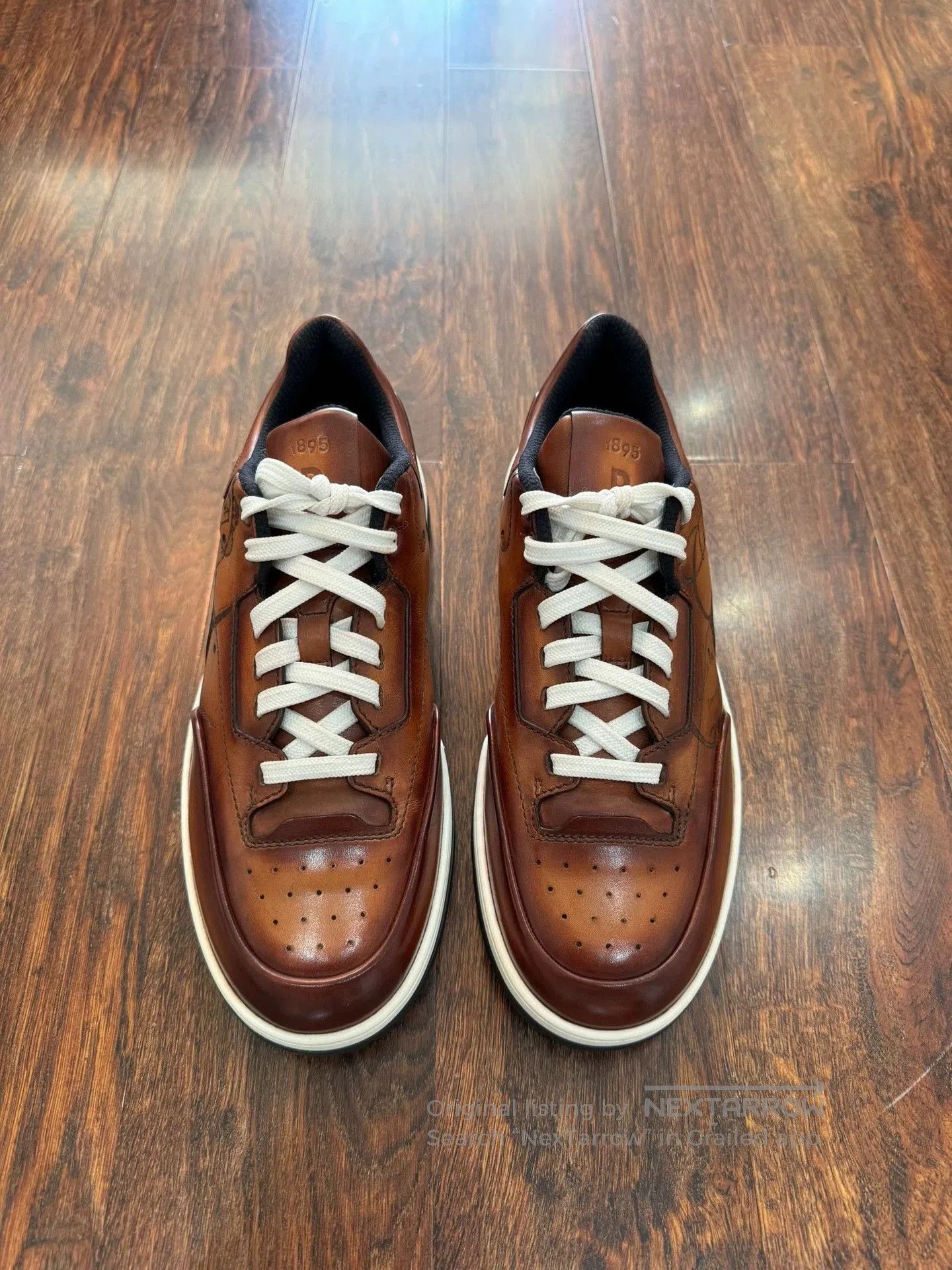 Berluti Brown Low-Top Leather Sneakers Size 7. Size US 7 / EU 40 - 2 Thumbnail