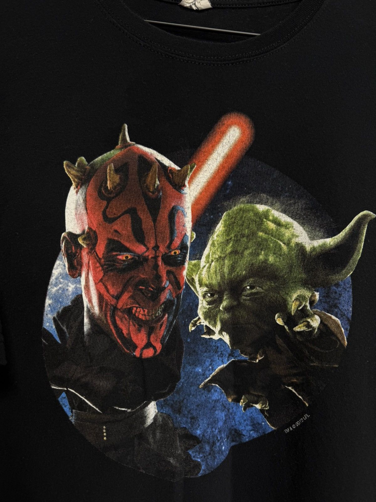 Vintage Yoda Darth Maul T-Shirt Adult Size Large