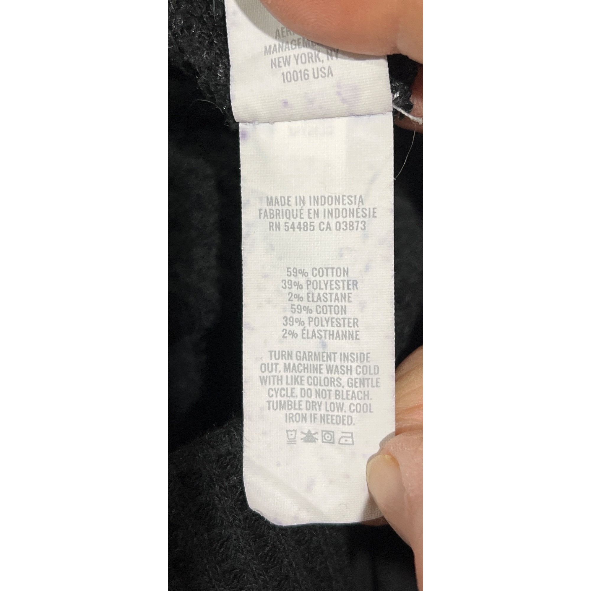 American Eagle Outfitters Aerie XL Black Ribbed Knit Flared Pants With Elastic Waistba Size 28" / US 6 / IT 42 - 7 Thumbnail