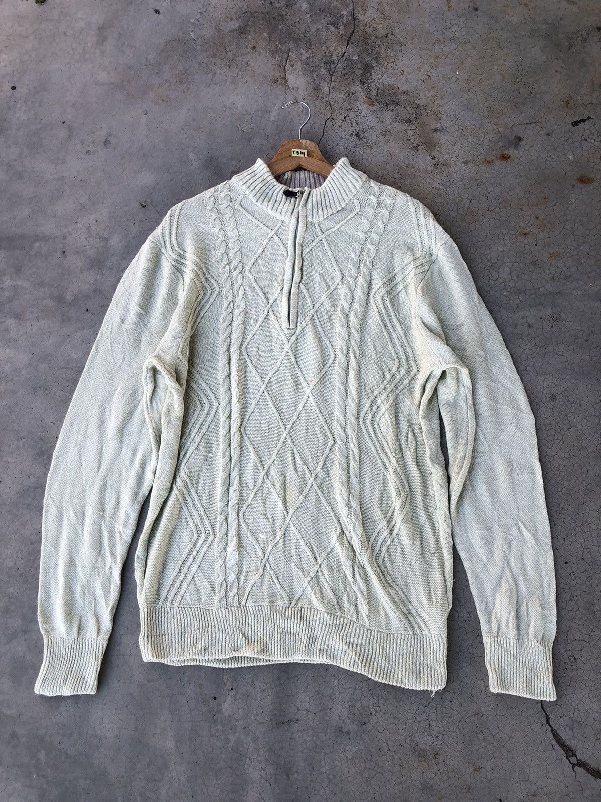 Aran Isles Knitwear × Japanese Brand Japanesebrand Pureknit Jumper/Memeri Knitting Pattern Size US M / EU 48-50 / 2 - 2 Thumbnail