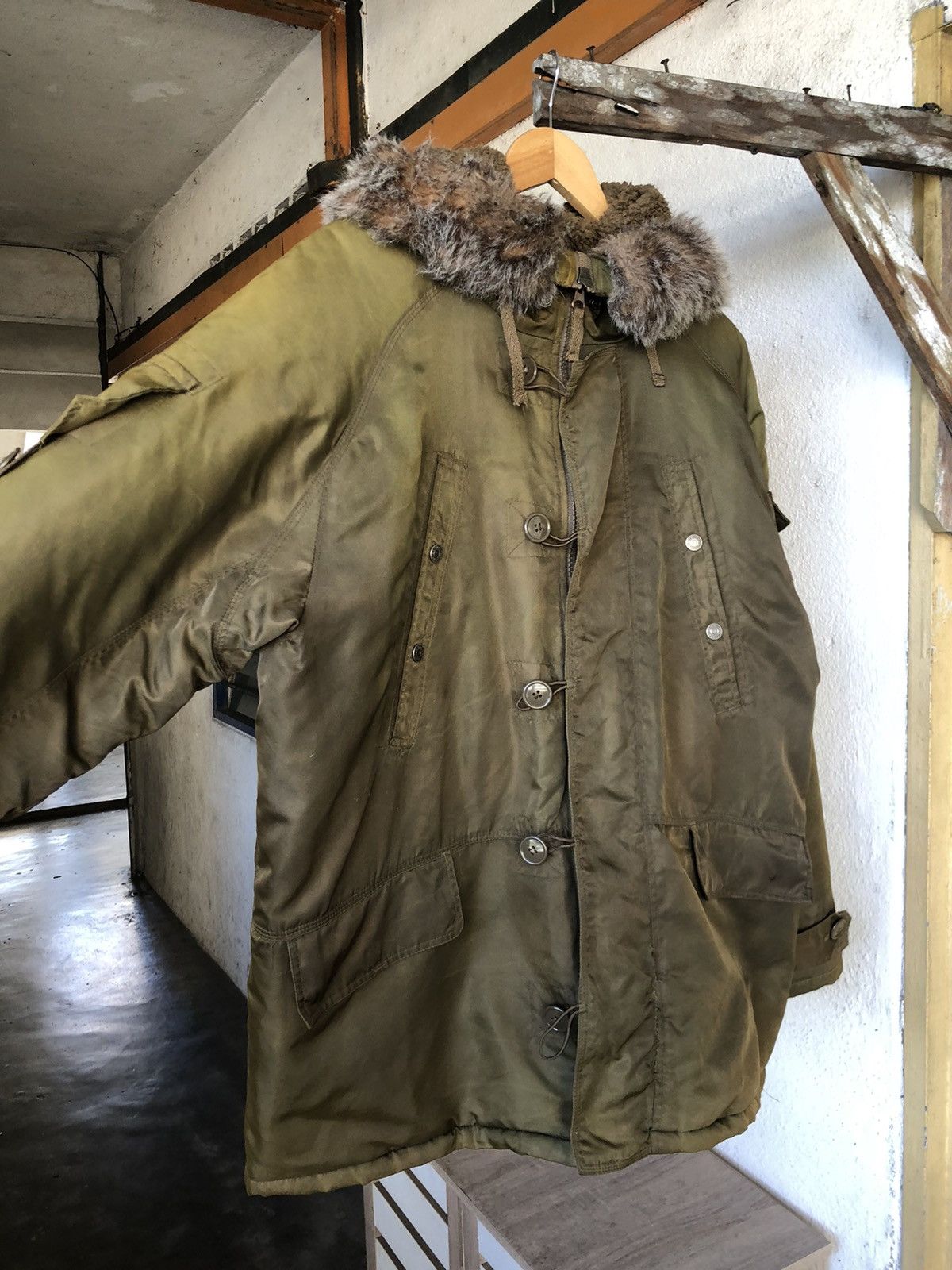 Gap Vintage Gap Snorkel Military Distressed Parka Jacket Size US L / EU 52-54 / 3 - 12 Thumbnail