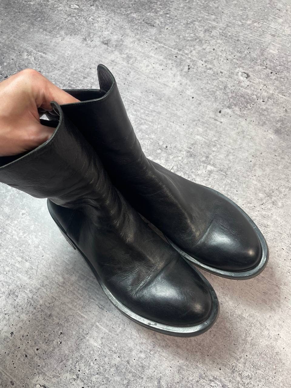 A.S.98 Vintage 00s AS98 Airstep Style Ankle Leather Boots Y2K Size US 9 / IT 39 - 3 Thumbnail