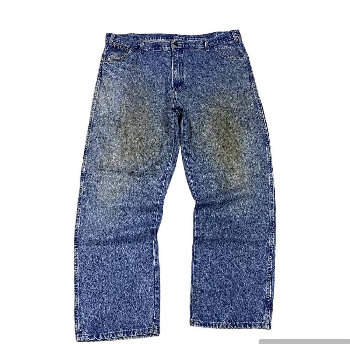 Dickies × Vintage Vintage Dickies Dirty Rusty Loose Baggy Denim Jeans Size US 41 - 1 Thumbnail