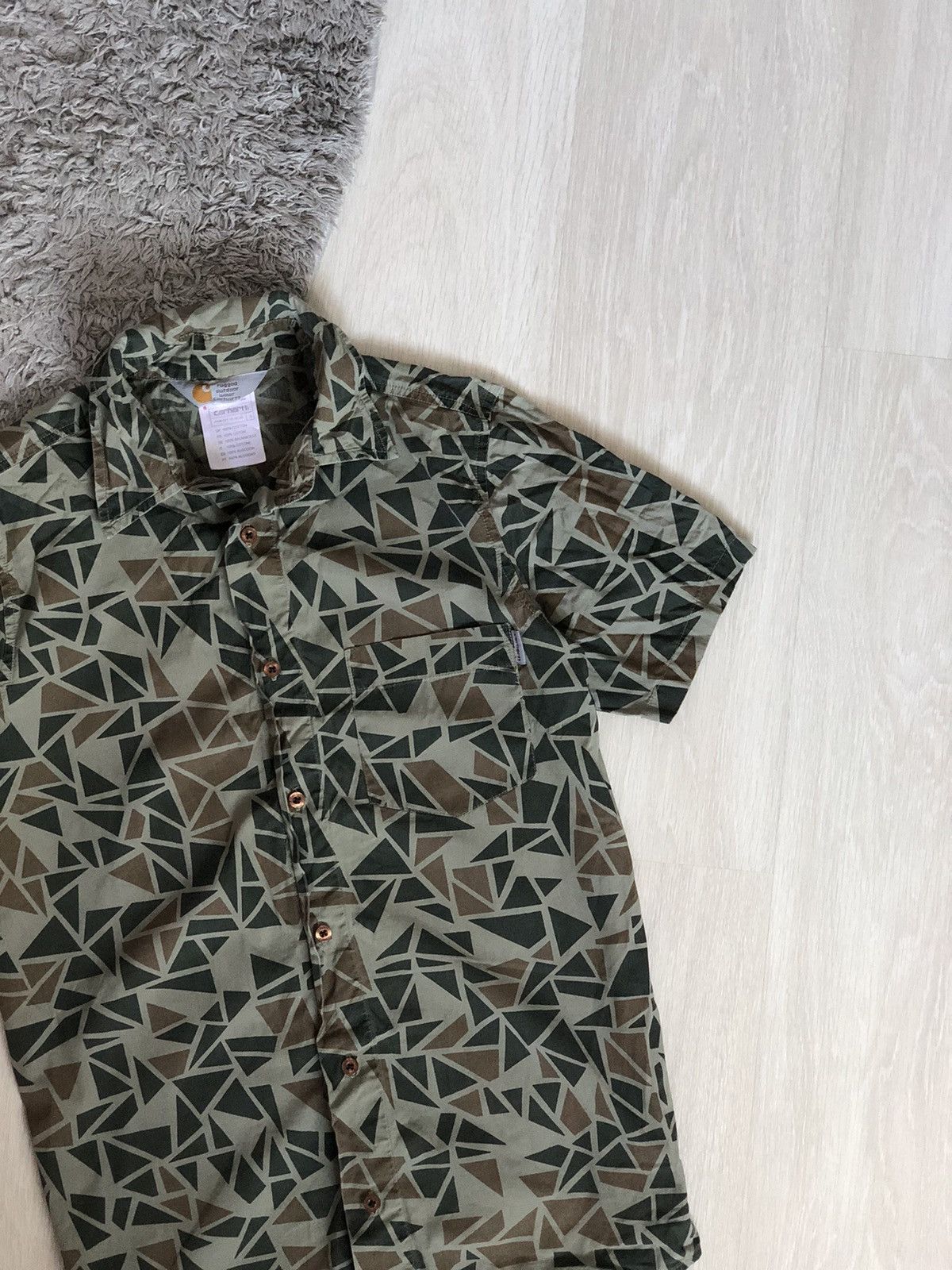 Carhartt × Carhartt Wip × Vintage Vintage Carhartt WIP Short Sleeve Shirt Size US S / EU 44-46 / 1 - 2 Thumbnail
