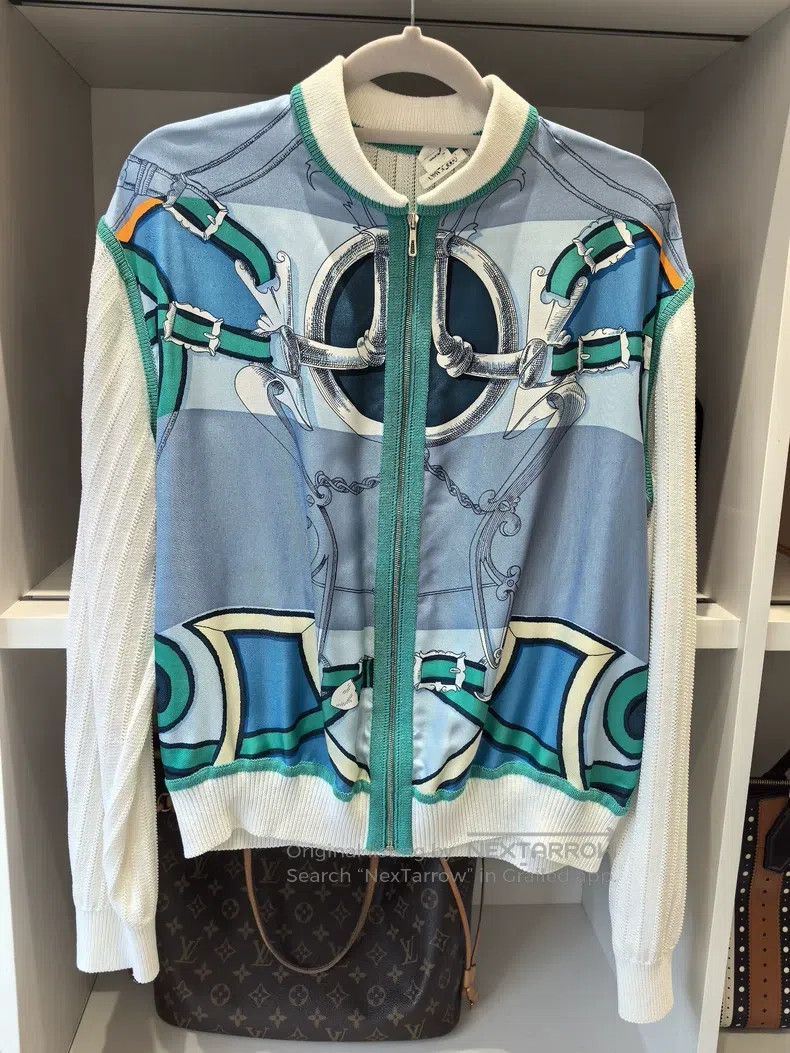 Hermes Hermes Knit and Silk Patchwork Size XS / US 0-2 / IT 36-38 - 1 Thumbnail