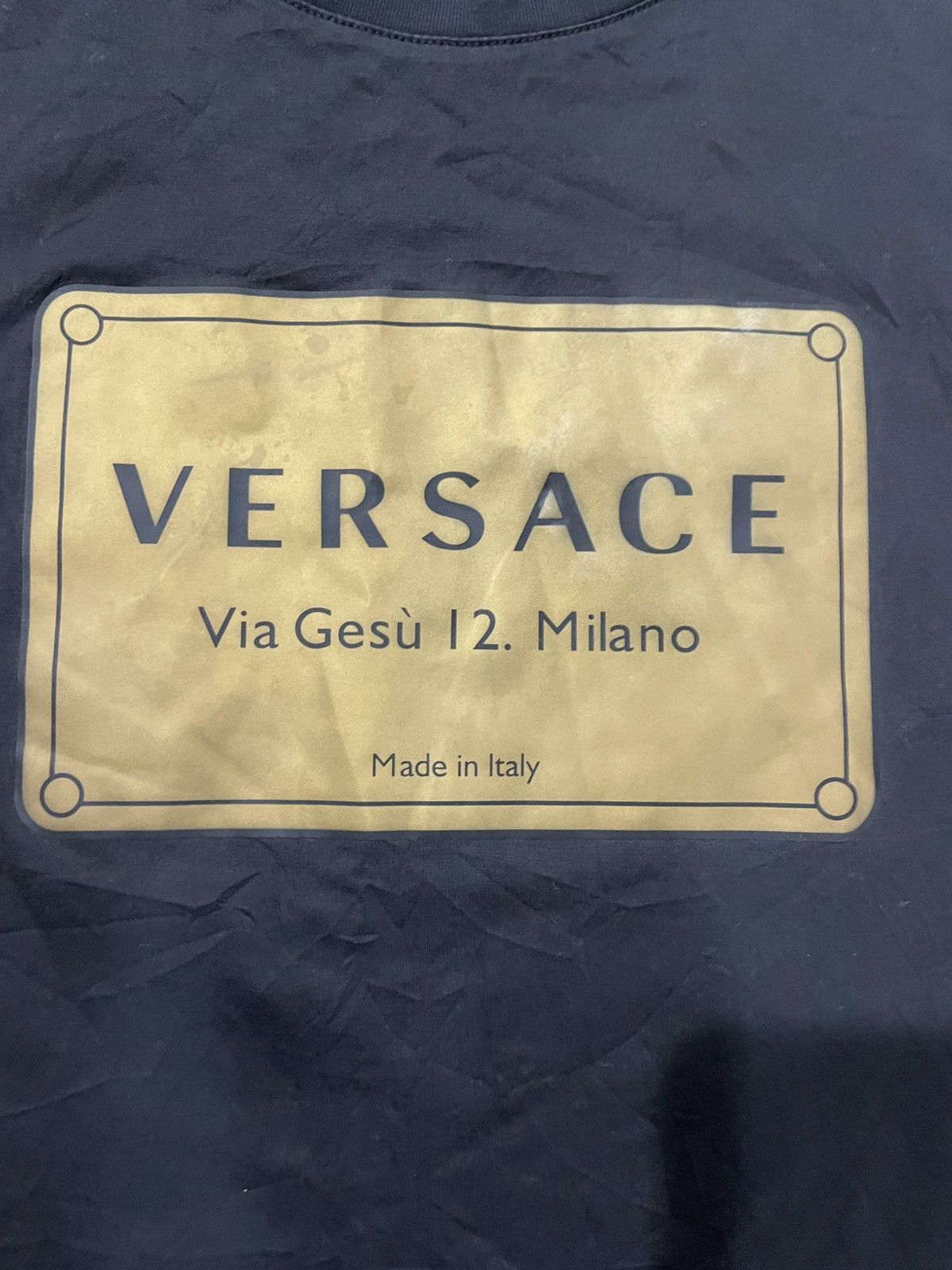 Versace VERSACE Signage Patches Tee Size US M / EU 48-50 / 2 - 6 Thumbnail