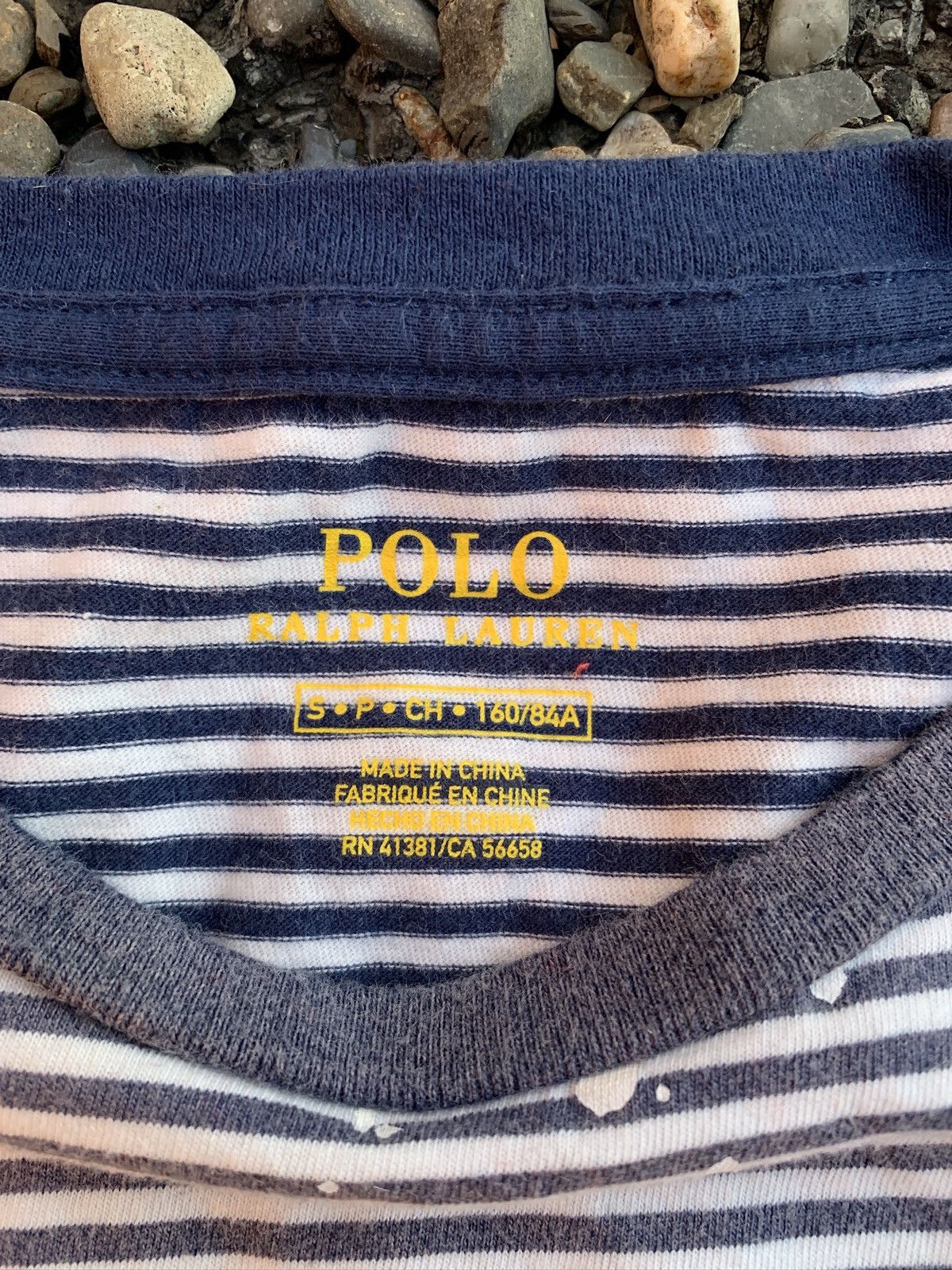 Polo Ralph Lauren Polo Ralph Lauren RL-67 Striped Paint Splatter T-Shirt Size S / US 4 / IT 40 - 10 Thumbnail