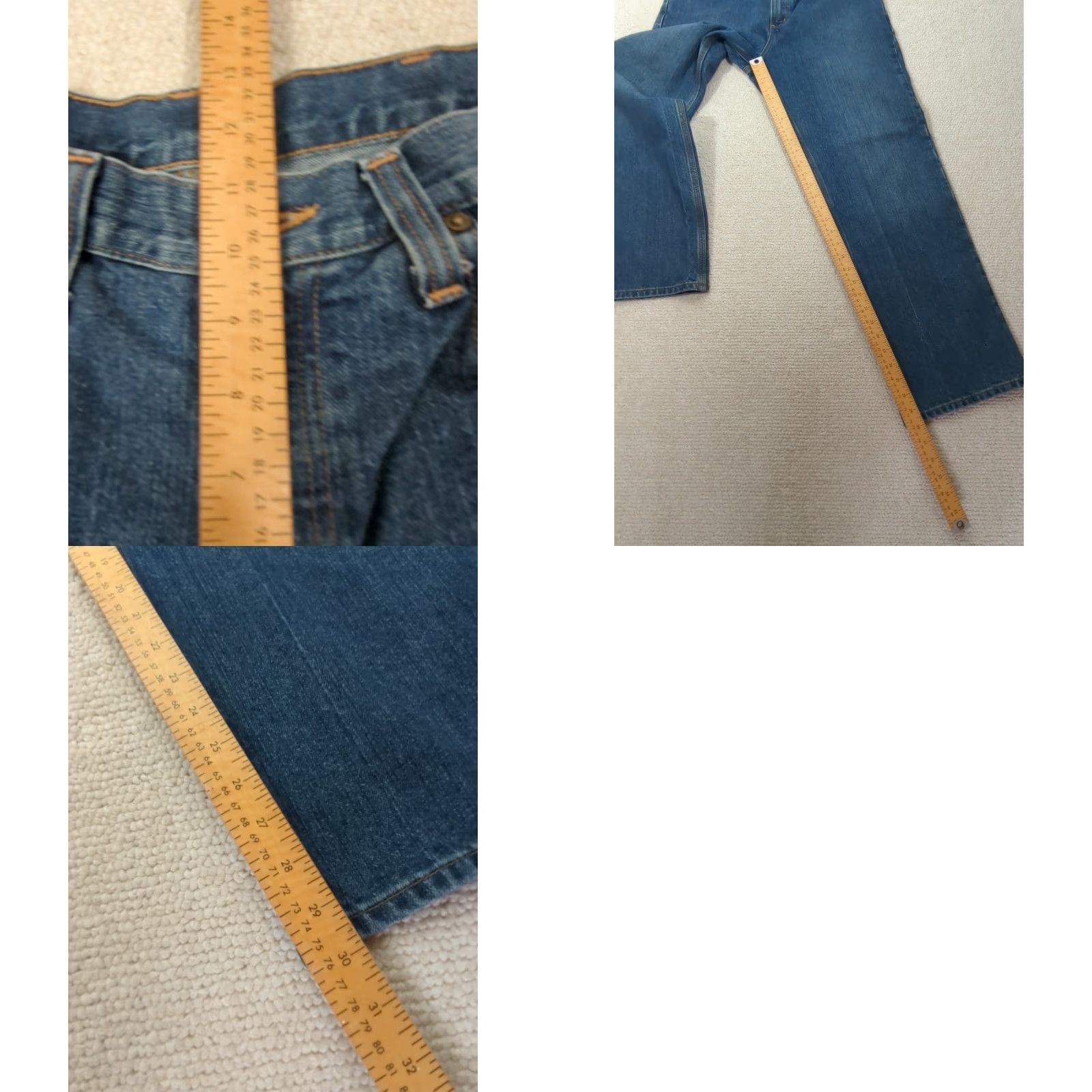 Carhartt VINTAGE Carhartt Jeans Men 32x30 Relaxed Fit Straight Leg Denim Blue Jeans 101483-980 Size US 32 / EU 48 - 9 Thumbnail