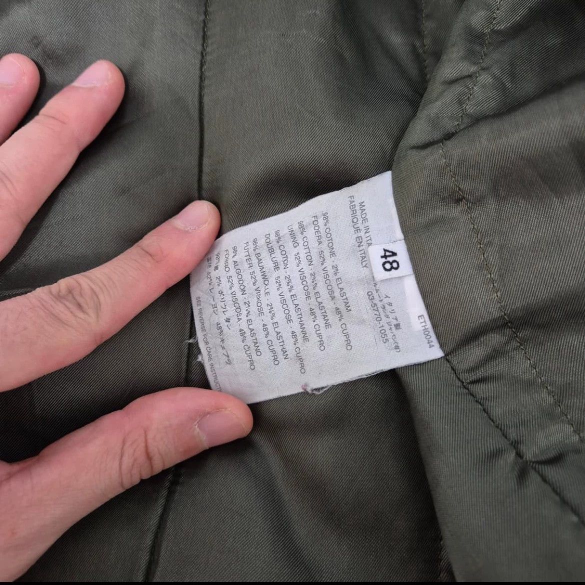 Helmut Lang Helmut Lang 04aw Rare Military Moto Jacket Size US M / EU 48-50 / 2 - 8 Thumbnail