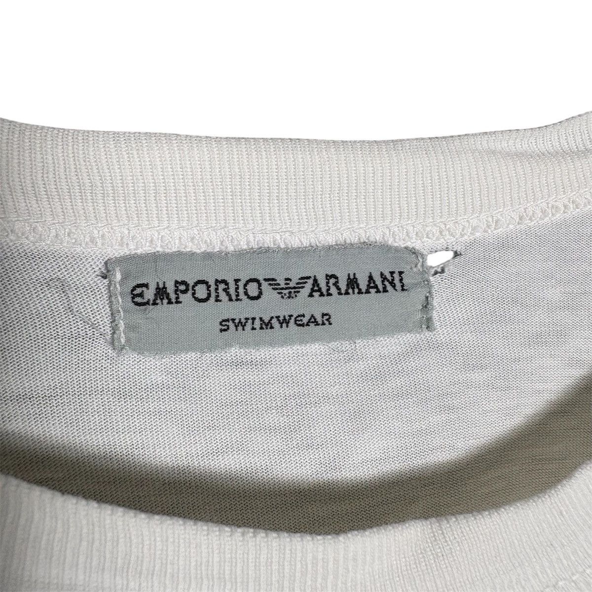 Emporio Armani Vintage 90s Emporio Armani Graphic T-Shirt / Swimwear Sports Size L / US 10 / IT 46 - 4 Thumbnail
