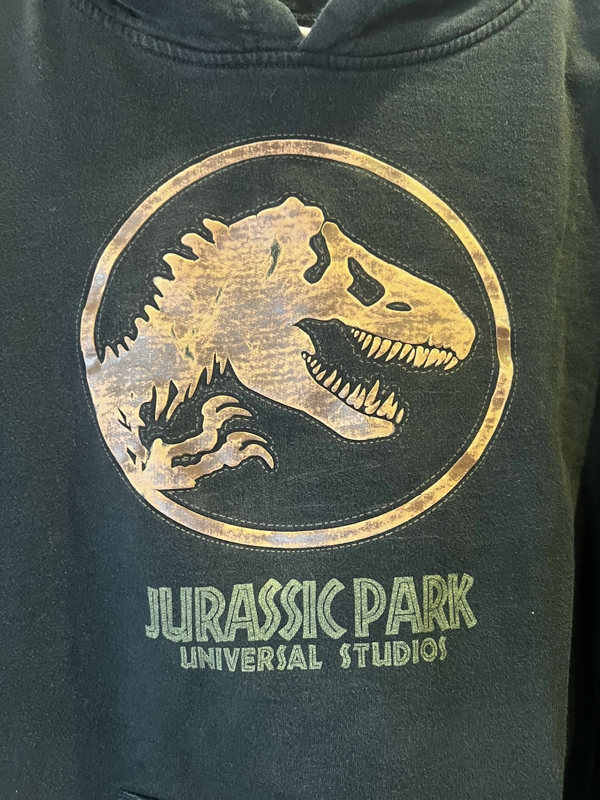 Universal Studios × Vintage VTG Universal Studios Jurassic Park Dinosaur Hoodie Size US L / EU 52-54 / 3 - 2 Thumbnail