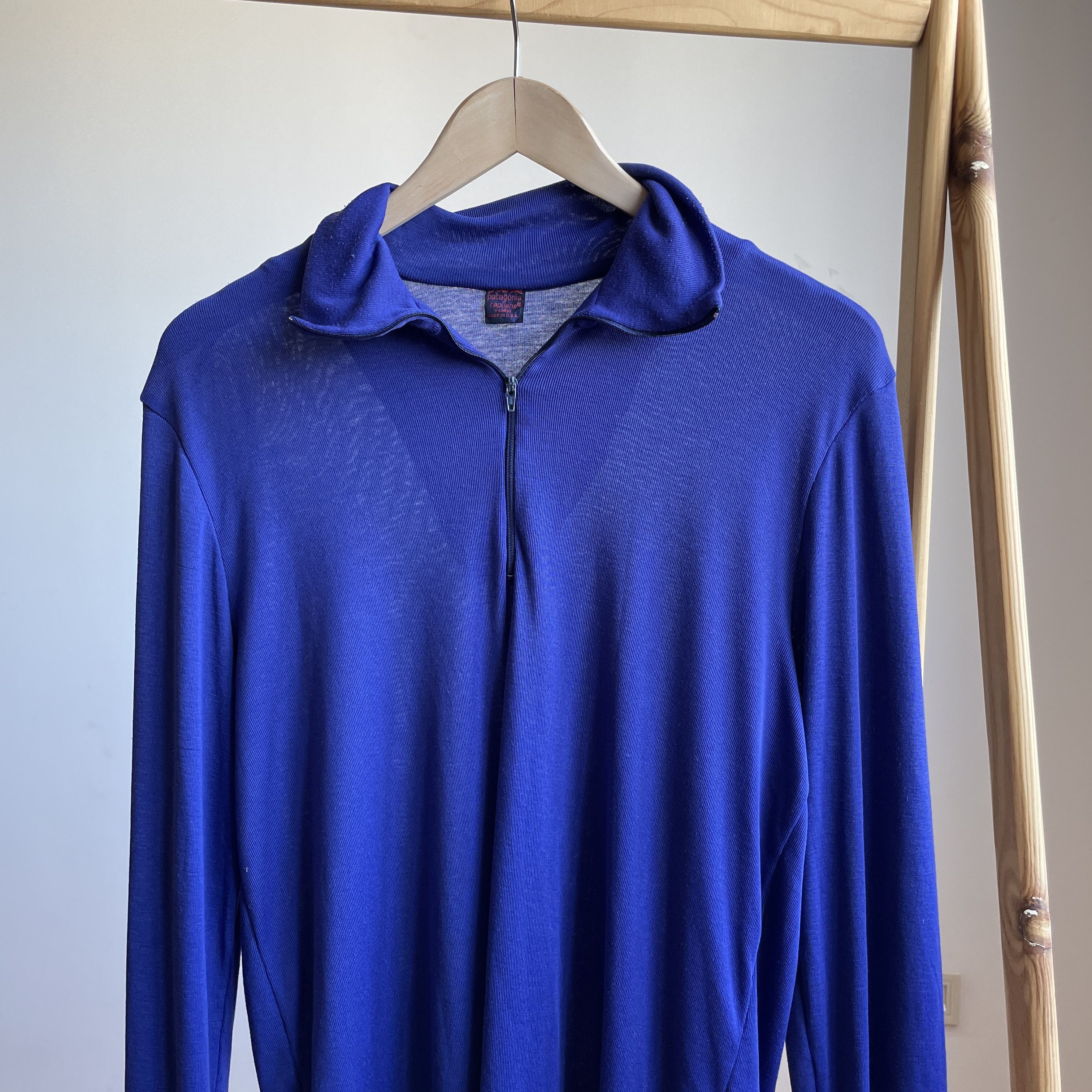 Patagonia Patagonia Capilene Vintage 90's Thermal 1/4 Zip Pullover Size US XL / EU 56 / 4 - 3 Thumbnail