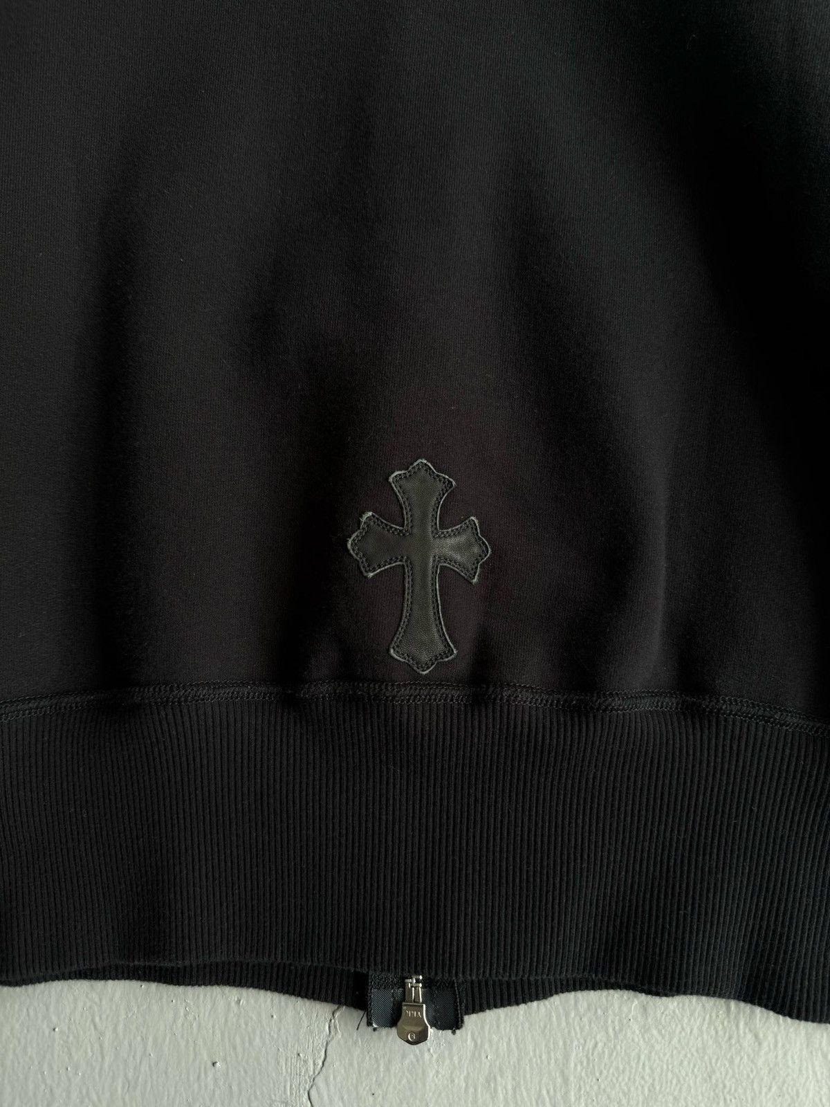 Chrome Hearts Rare Womens - Cross Patched Zip Hoodie Size M / US 6-8 / IT 42-44 - 4 Thumbnail