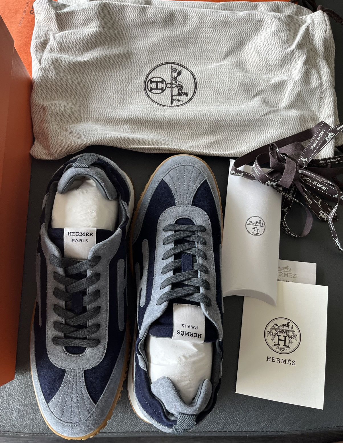 Hermes Runway Hermes Jet Sneaker Brand New Full Set Size US 10.5 / EU 43-44 - 3 Thumbnail