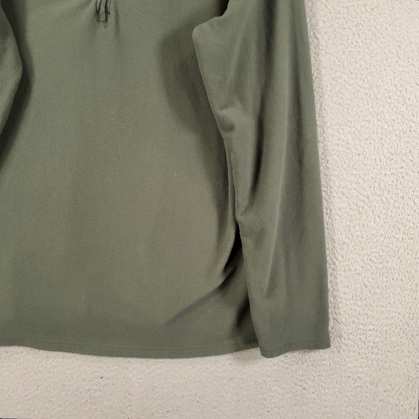 Vintage Mountain Warehouse Mens XL 1/4 Zip Fleece Sweatshirt Pullover Gray Green Shirt Size US XL / EU 56 / 4 - 4 Thumbnail