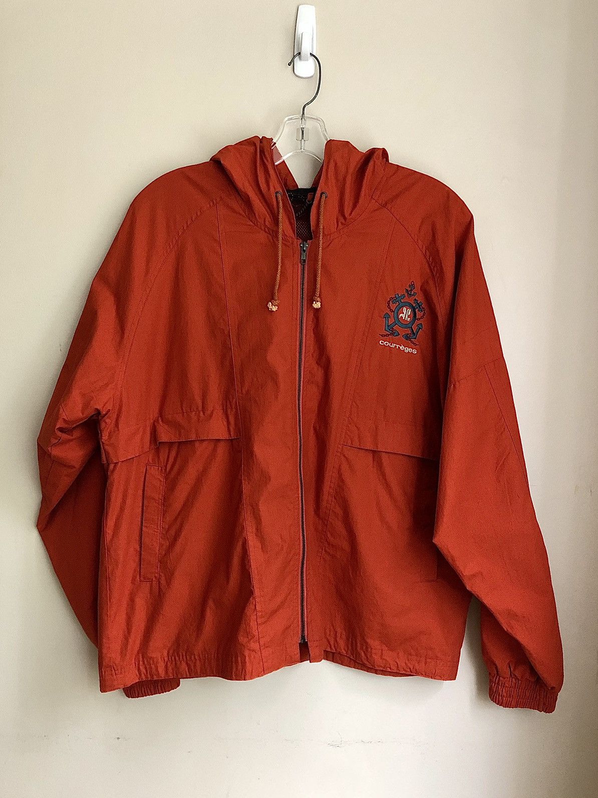 Andre Courreges × Courreges Courrèges Homme Vintage Burnt Orange Nautical Logo Jacket Size US L / EU 52-54 / 3 - 24 Thumbnail