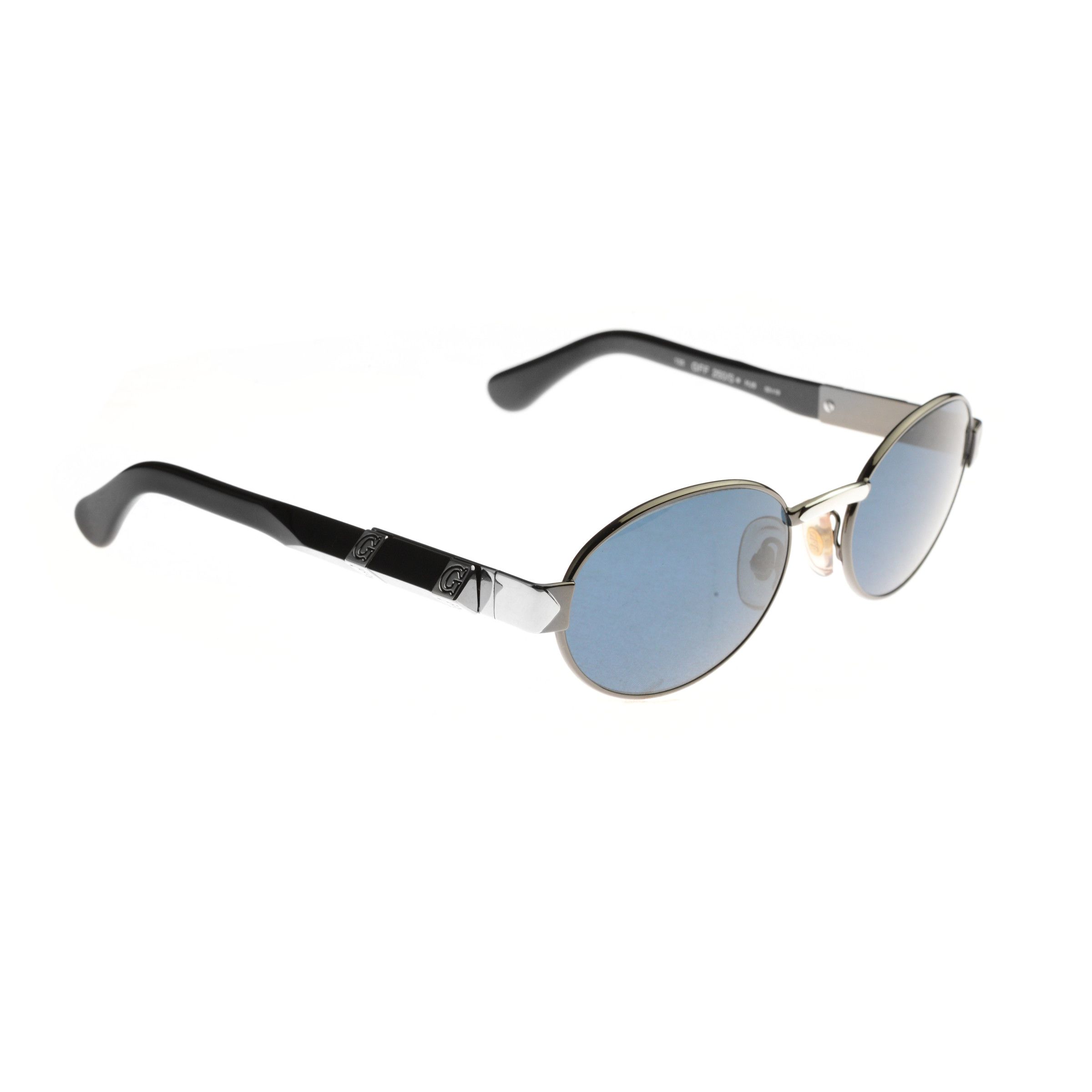 Gianfranco Ferre Gianfranco Ferre 90s Classic Oval Black Sunglasses Size ONE SIZE - 2 Thumbnail