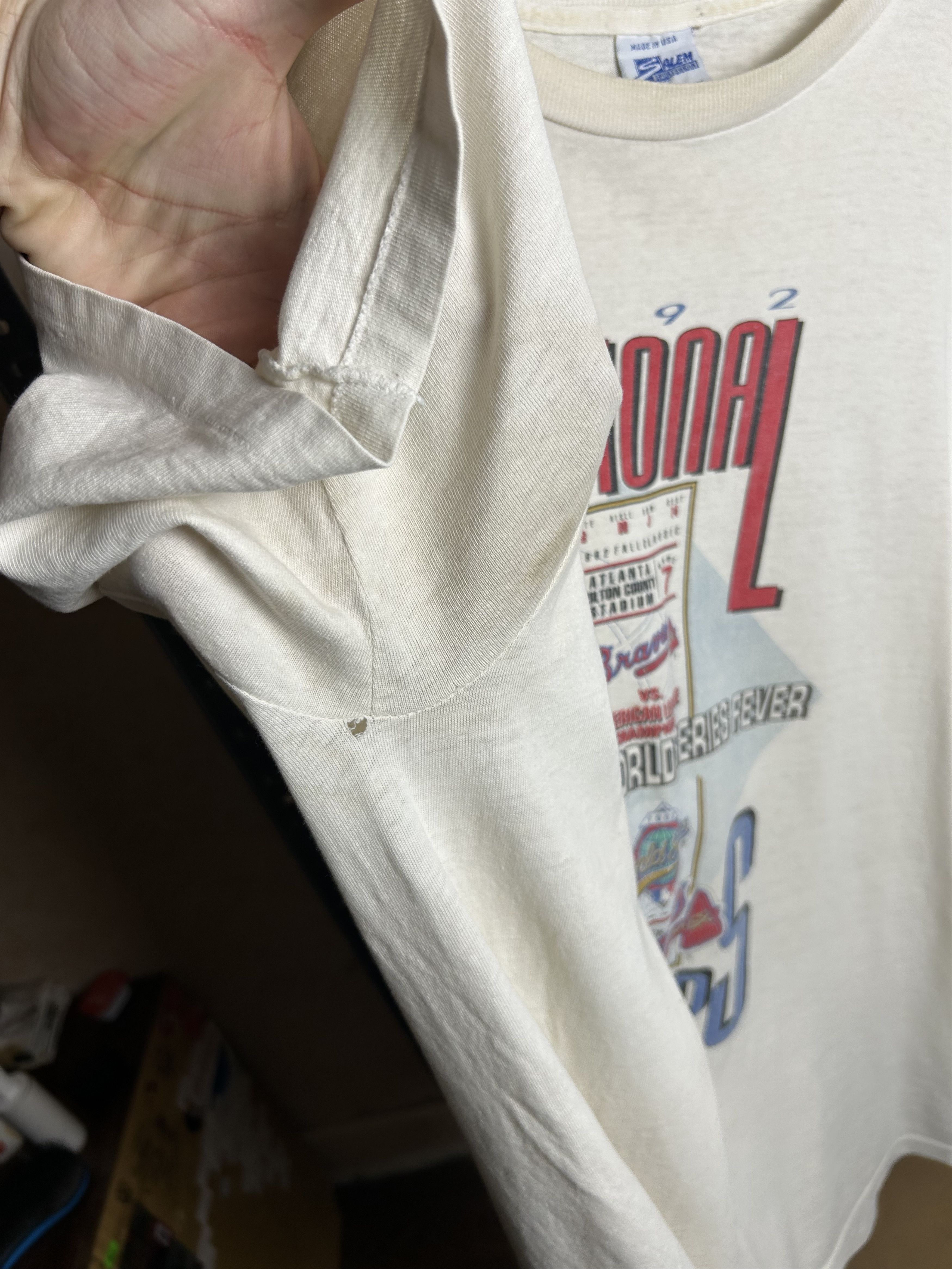 MLB Vintage 1992 Atlanta Braves Back2Back League T-shirt Size US XL / EU 56 / 4 - 10 Thumbnail