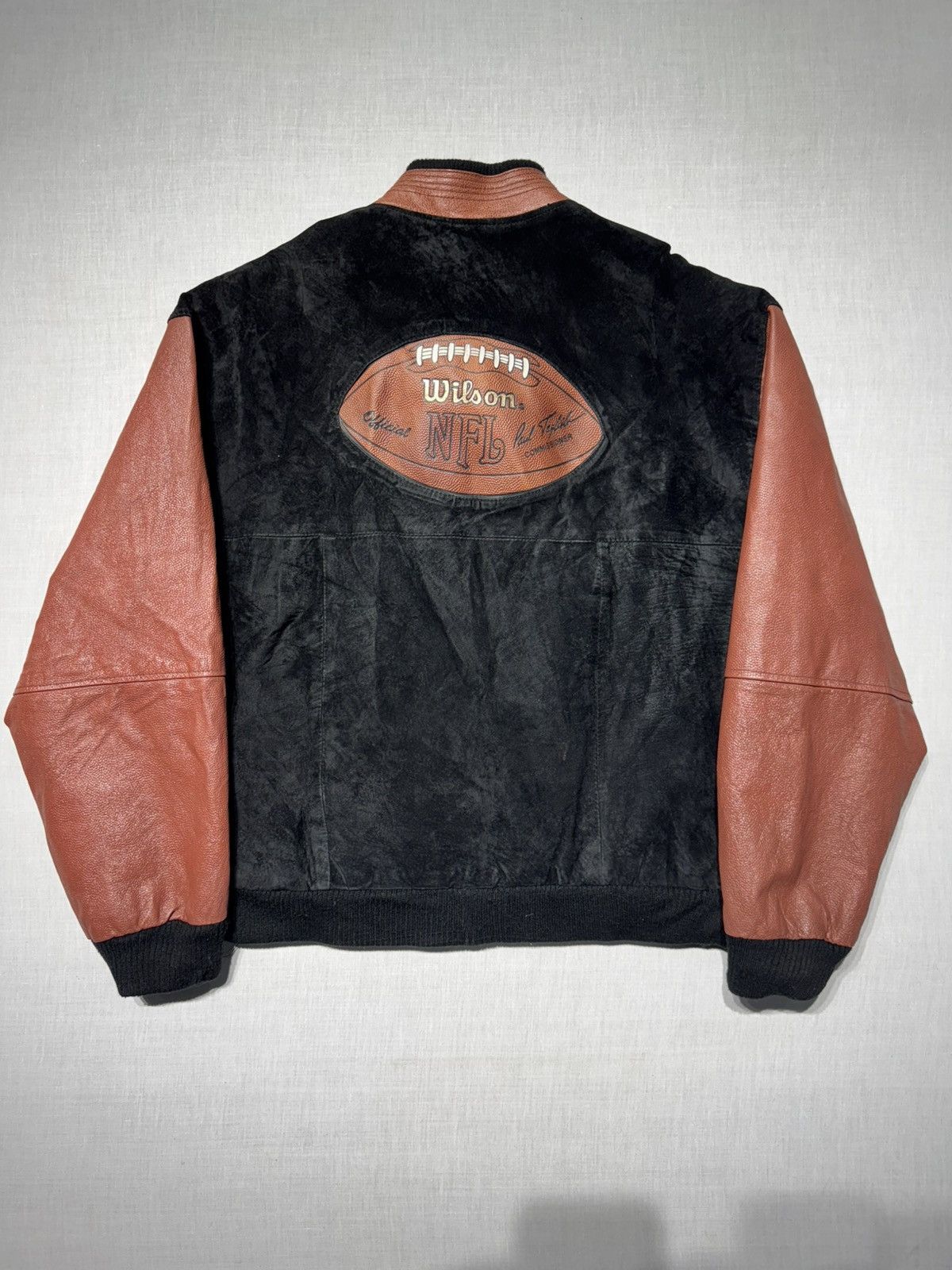 Wilson VINTAGE WILSON NFL SUEDE LEATHER VARSITY JACKET Size US M / EU 48-50 / 2 - 2 Thumbnail