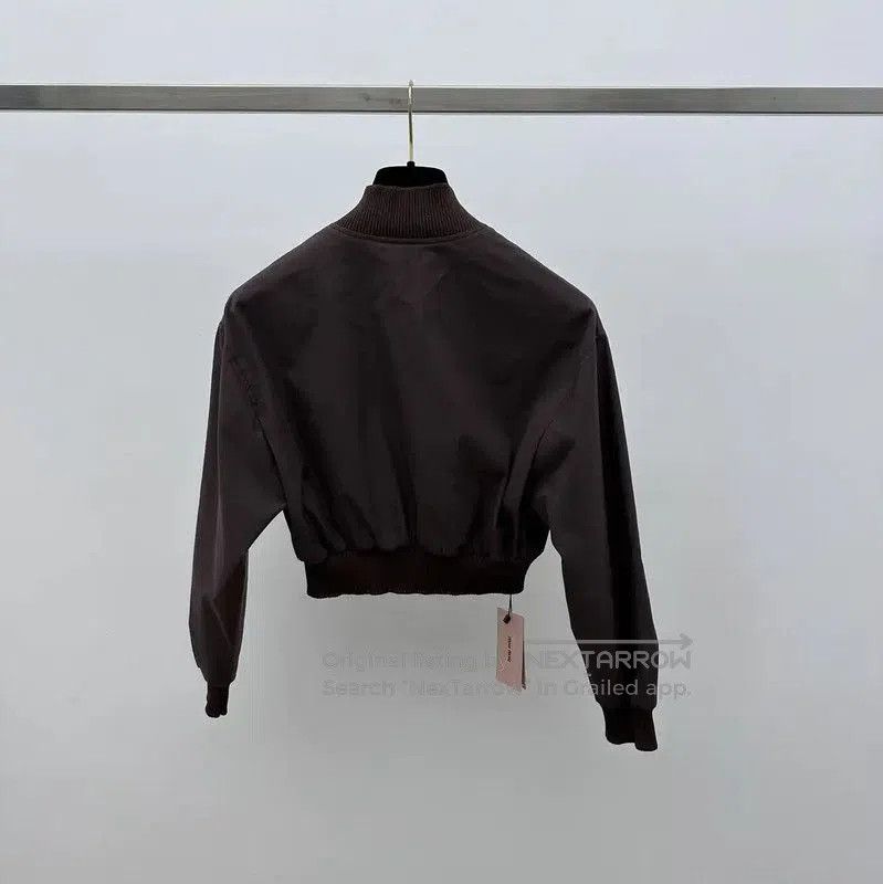 Miu Miu Miu Miu Brown Cropped Jacket for Women . Size XS / US 0-2 / IT 36-38 - 2 Thumbnail
