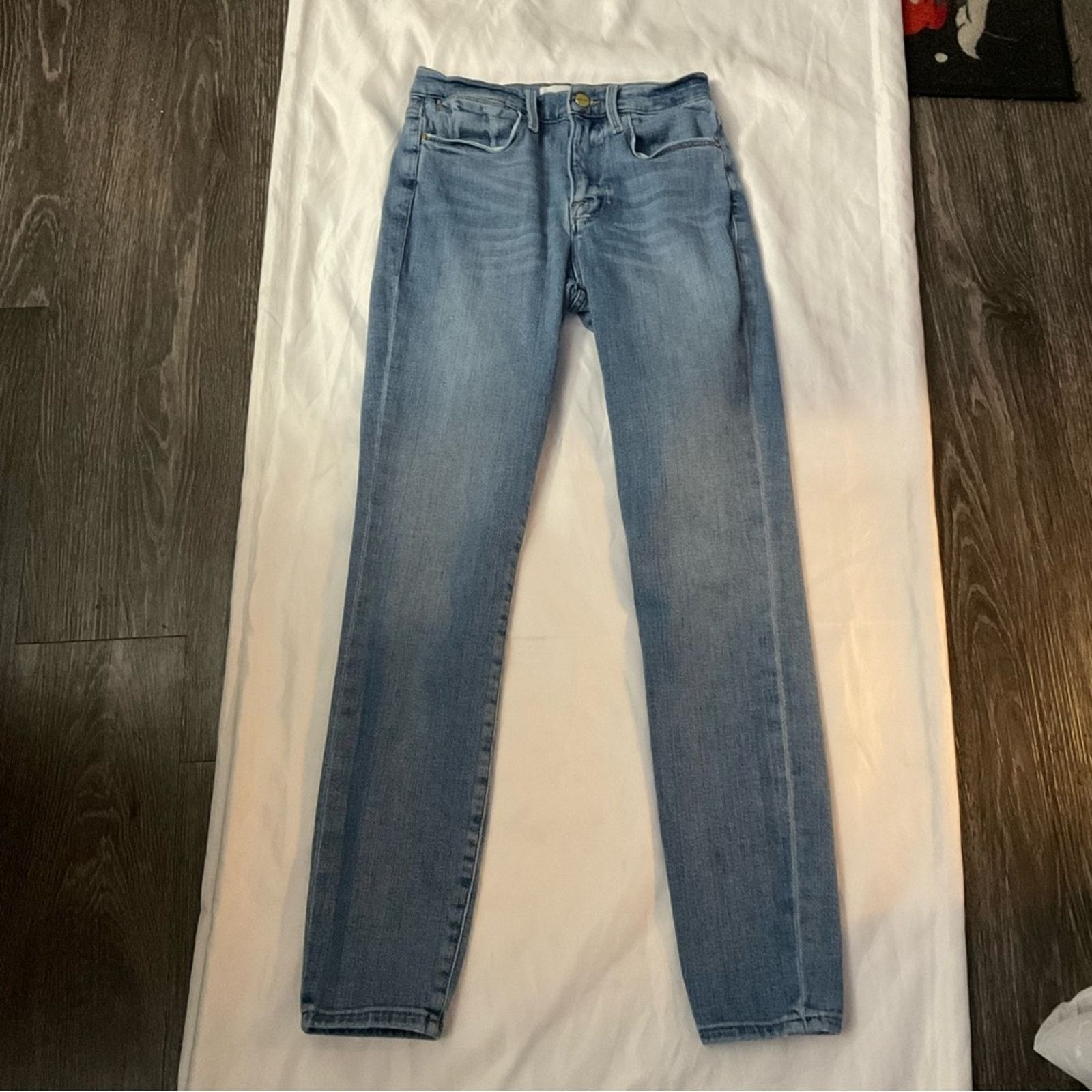 Frame FRAME Denim Le High Skinny Blue Jean 27 Size 27" / US 4 / IT 40 - 1 Thumbnail