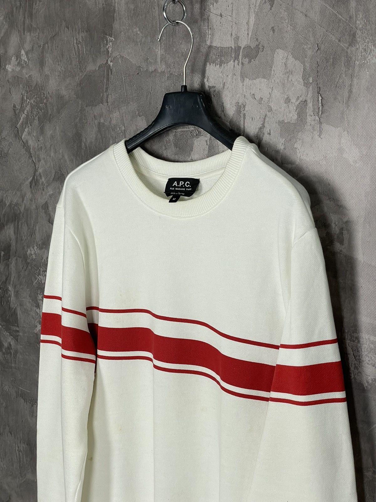A.P.C. × Japanese Brand Y2K Vintage 90s APC Sweatshirt Japanese A.P.C. Crewneck Size US M / EU 48-50 / 2 - 7 Thumbnail