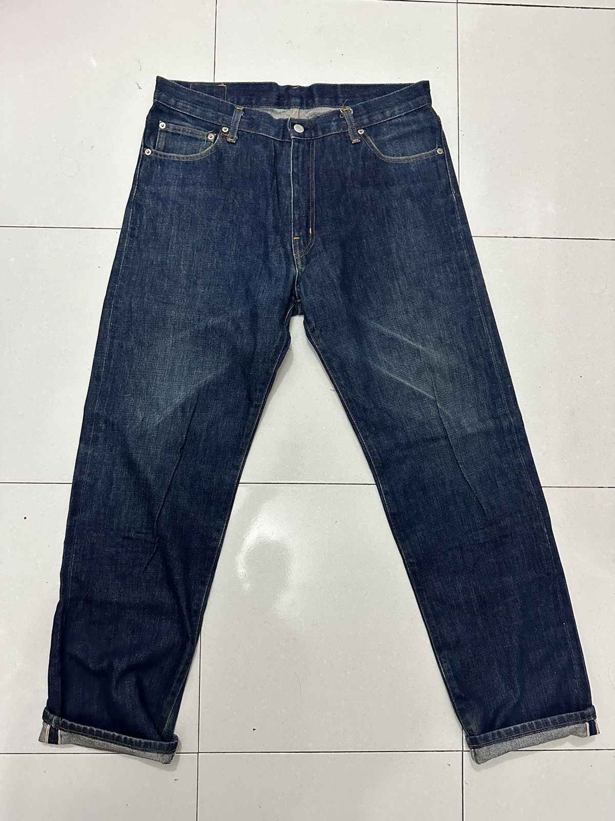 Electric Cottage VTG EC Good Enough Selvedge Distress Denim Size US 36 / EU 52 - 5 Thumbnail