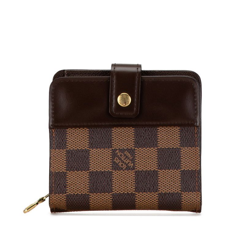 Louis Vuitton Louis Vuitton Louis Vuitton Damier Compact Zip Bifold Wallet N61668 Canvas Short Wallet N61668 in Very Good Condition Size ONE SIZE - 1 Thumbnail