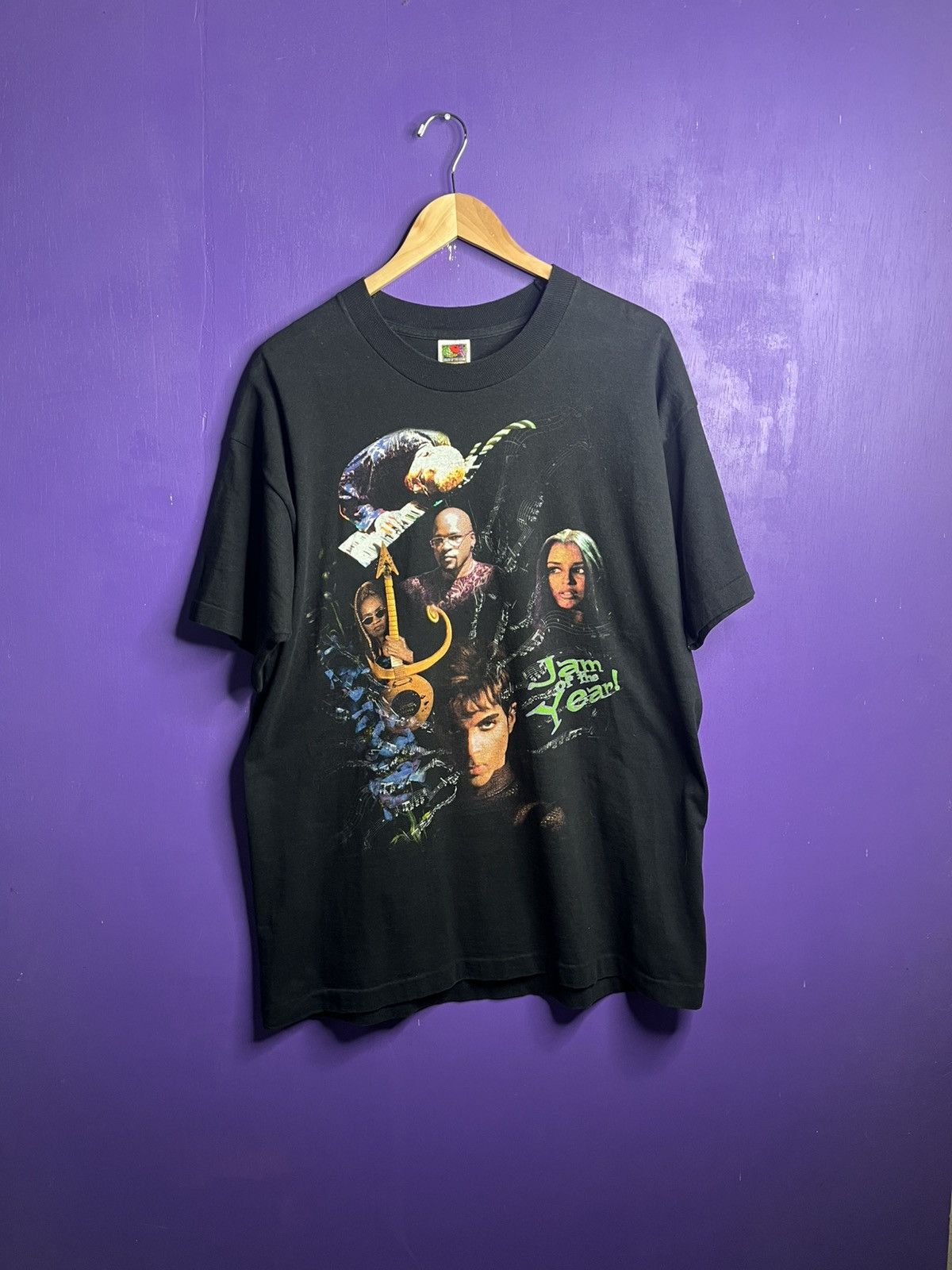 Band Tees × Vintage Vintage 90s Prince jam of the year tour t-shirt Size US XL / EU 56 / 4 - 1 Thumbnail