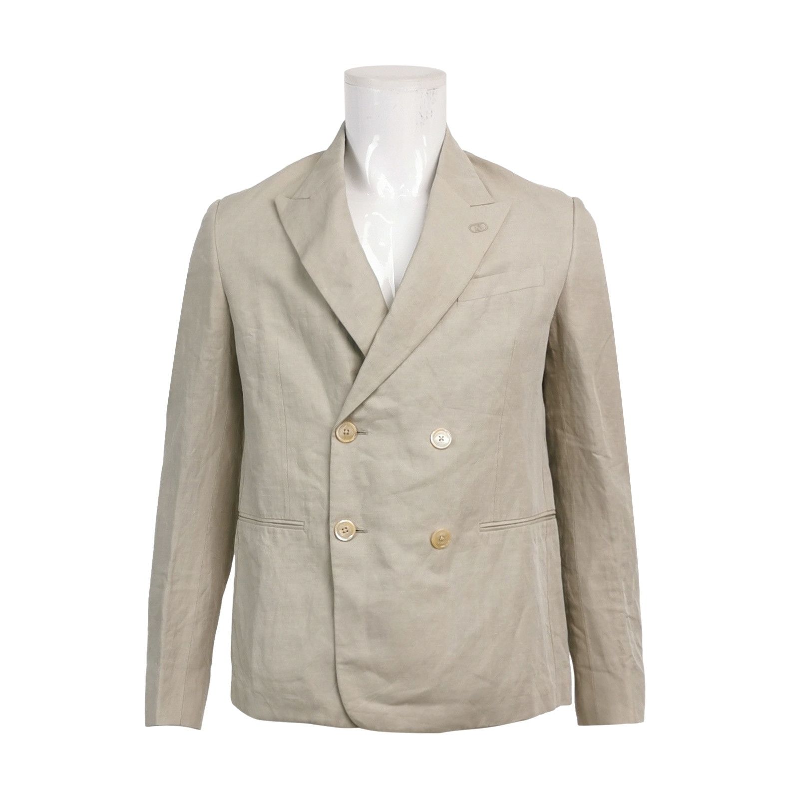 Fendi Fendi Linen Blend Double-Breasted Blazer IT 46 Size 36R - 1 Thumbnail