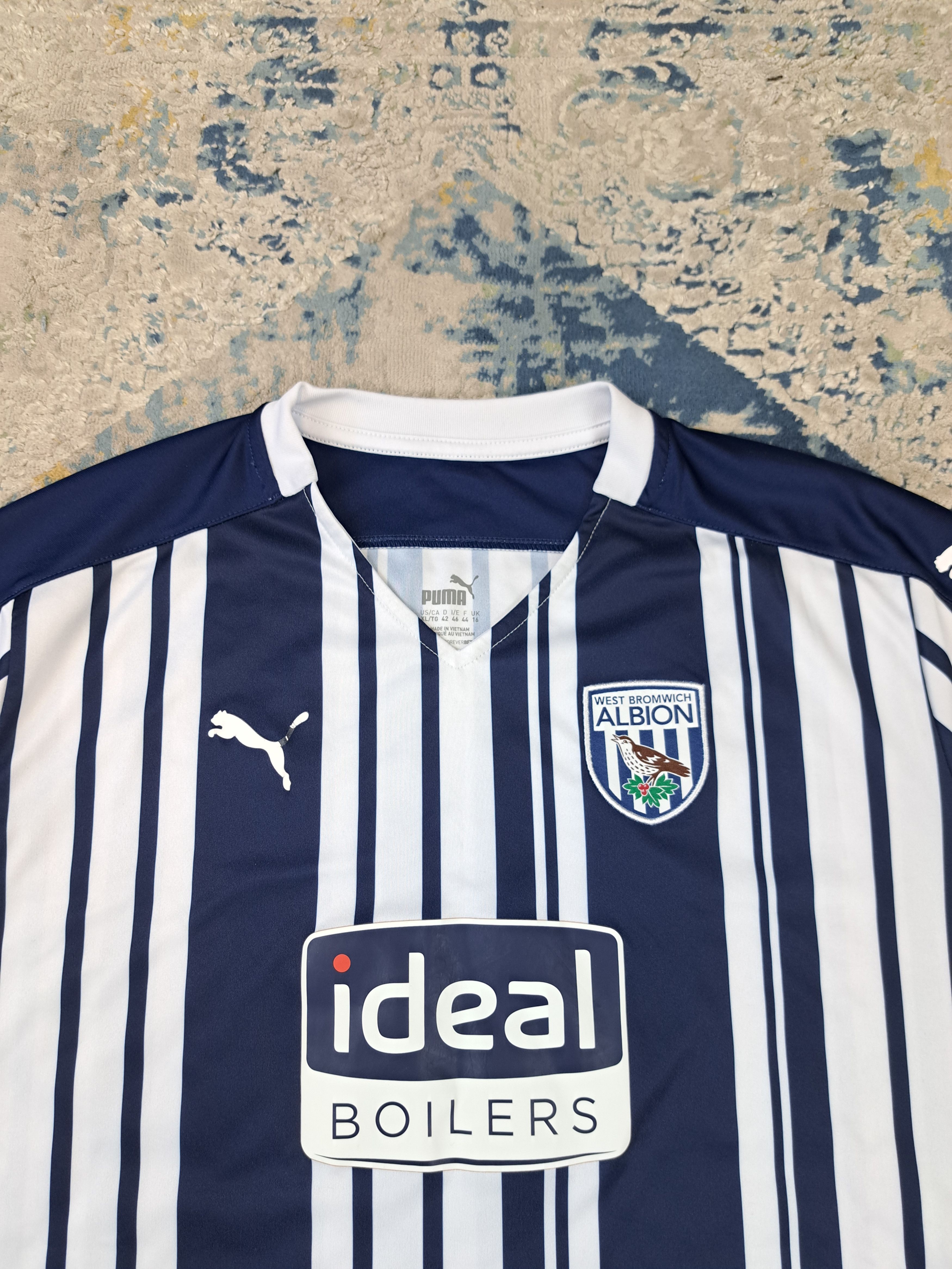 Puma West Bromwich Albion WBA 2020 / 21 Home Kit Soccer Jersey Size US XL / EU 56 / 4 - 2 Thumbnail