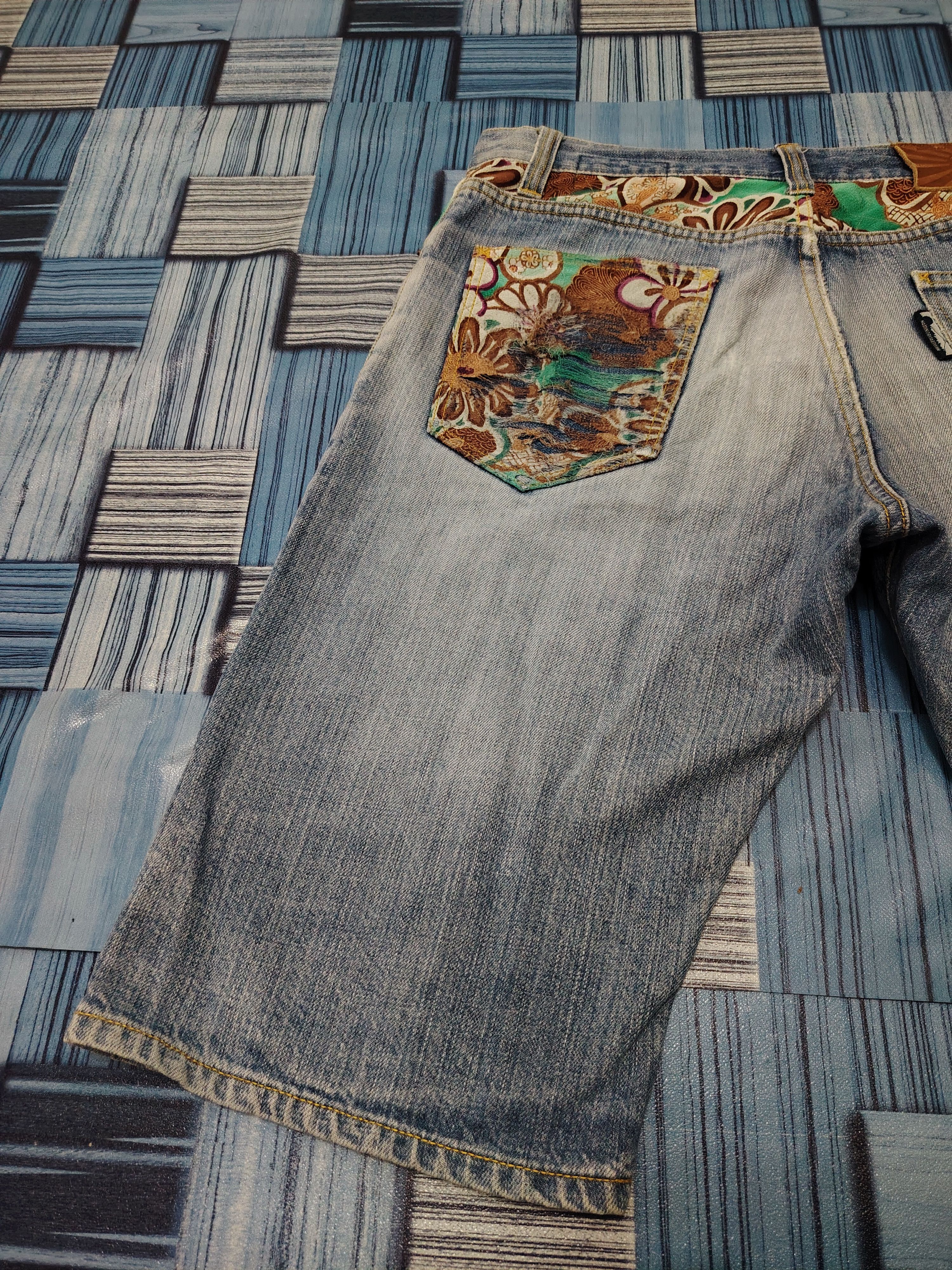 If Six Was Nine 💥Namitatsu Naminoritatsujin Short Jeans rare style pocket Size US 32 / EU 48 - 12 Thumbnail