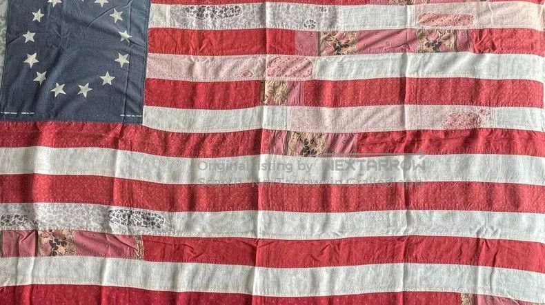 Kapital Vintage American Flag Scarf Shawl. Size ONE SIZE - 7 Thumbnail