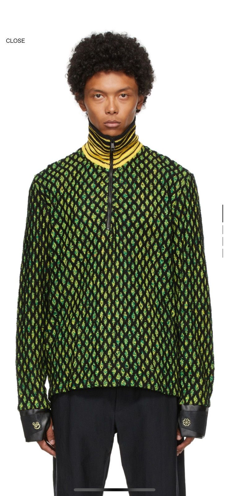image of Namesake Grove Glove Turtleneck in Green, Men's (Size Medium)