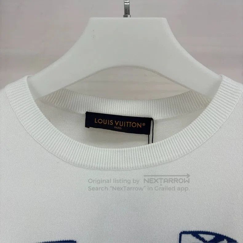 Louis Vuitton Louis Vuitton Snow Logo Knit Short Sleeve. Size US XXL / EU 58 / 5 - 5 Thumbnail