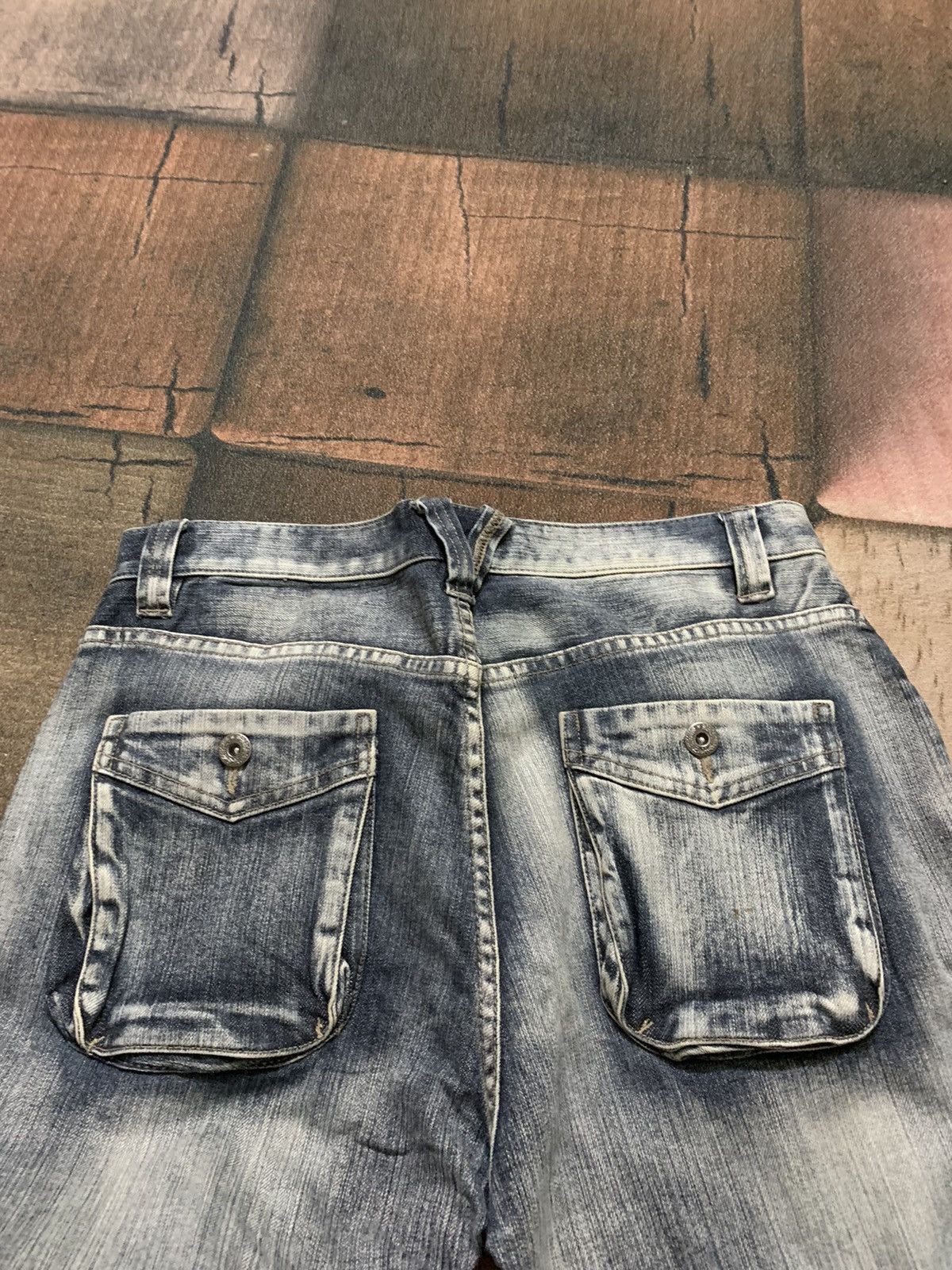 PPFM PPFM twist curve biker jeans multipocket punk goth washed Size US 31 - 13 Thumbnail