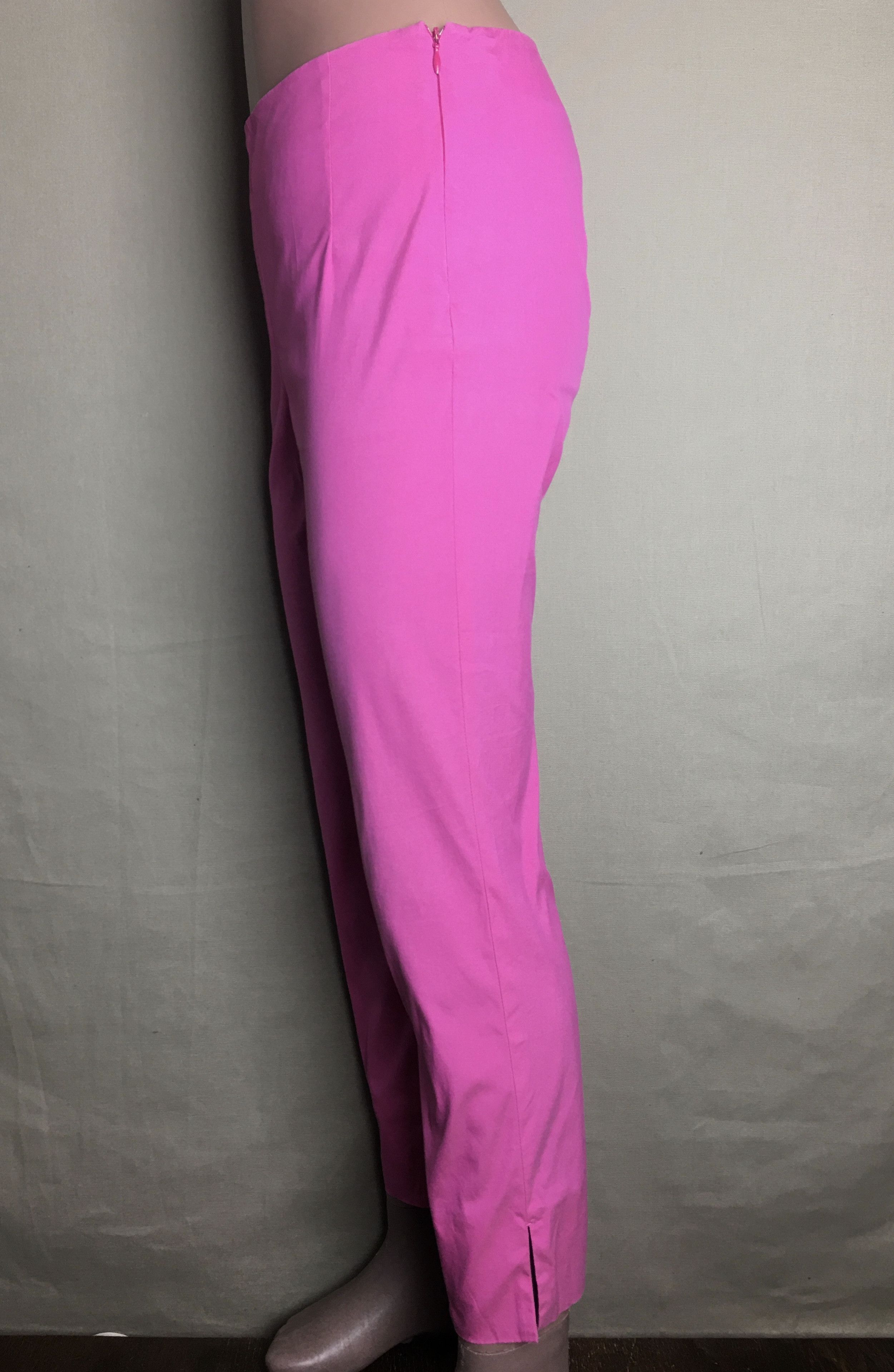 Prada PRADA Pink Cotton Nylon Cropped Pants Size IT38 Size 26" / US 2 / IT 38 - 5 Thumbnail